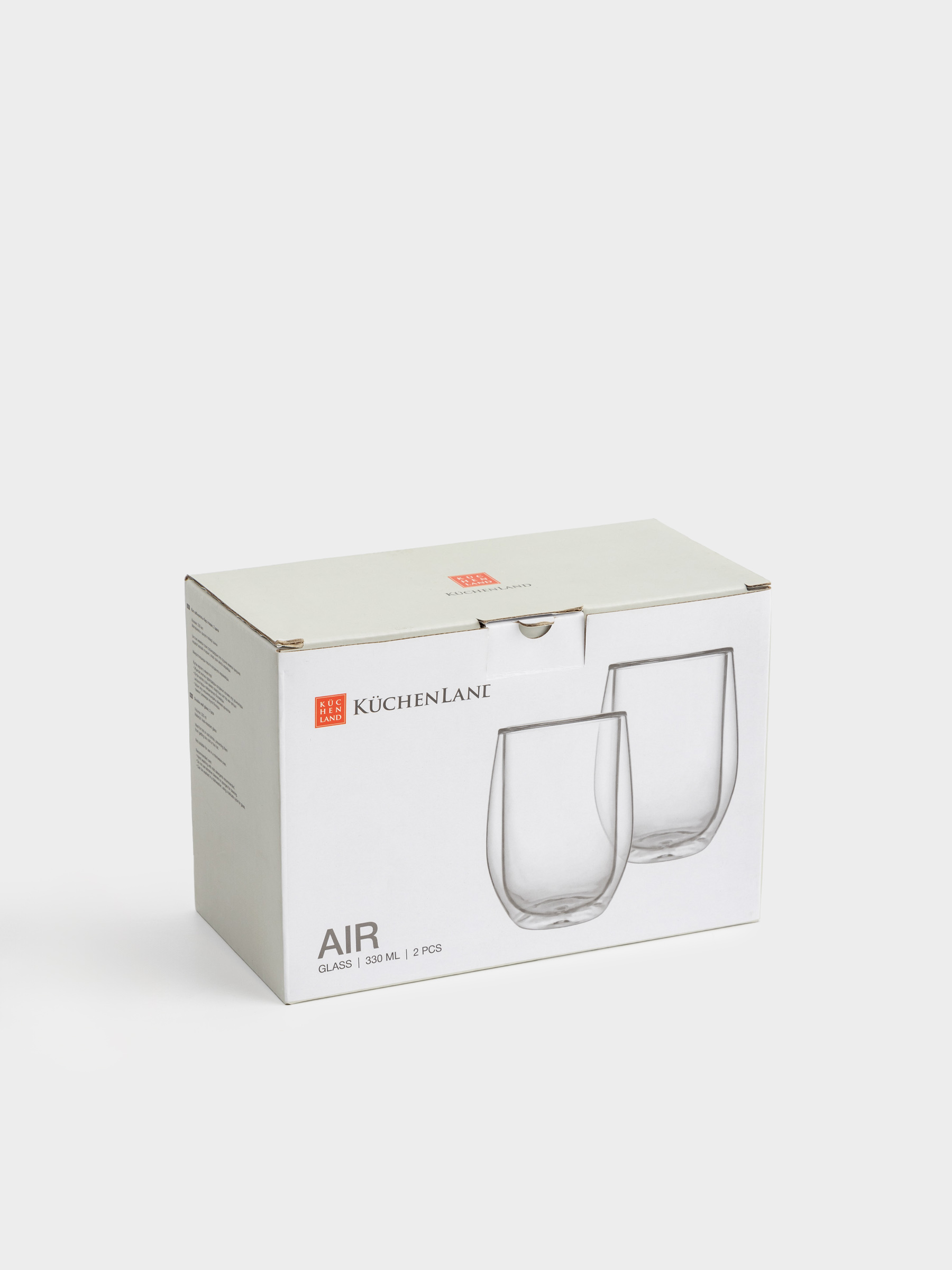 Glass, 12 cm, 330 ml, 2 pcs, glass B, Air, image-20