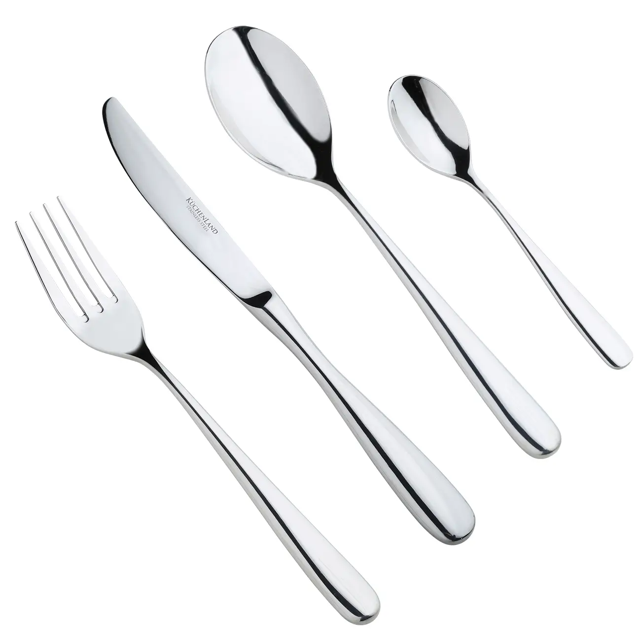 Kitchenware, 6 pers, 24 pcs, steel, Brussels, image-0
