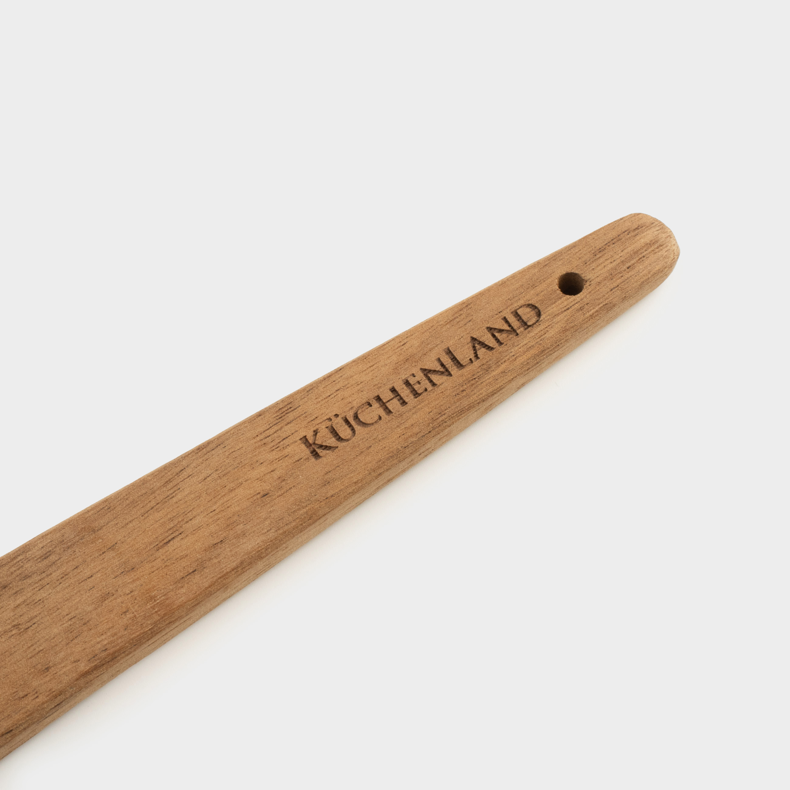 Pancake pan, 22 cm, coated, with spatula, metal / wood, cream, Crepe