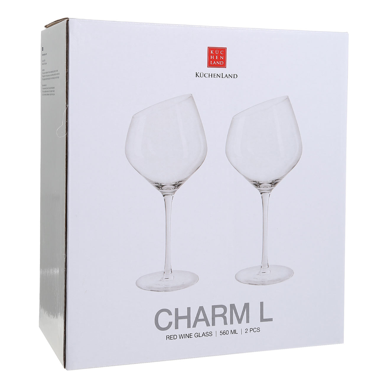 Drinking glass, 560 ml, 2 pcs, glass, Charm L, image-1