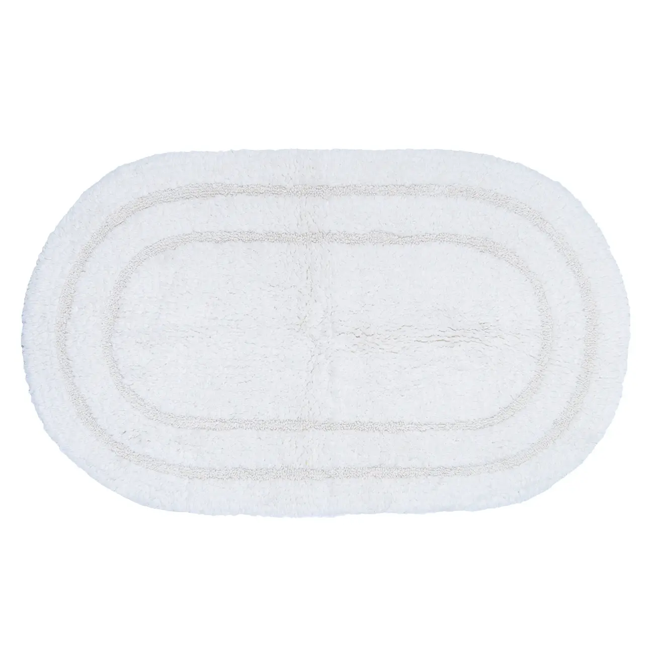 Mat, 60x100 cm, oval, cotton, cream, Solo, image-0