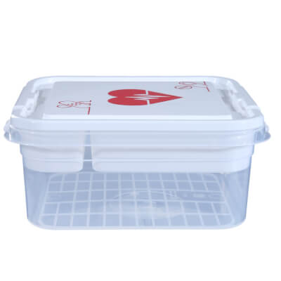 Medicine organizer, 25x26 cm, plastic, white, Compact ,image-0