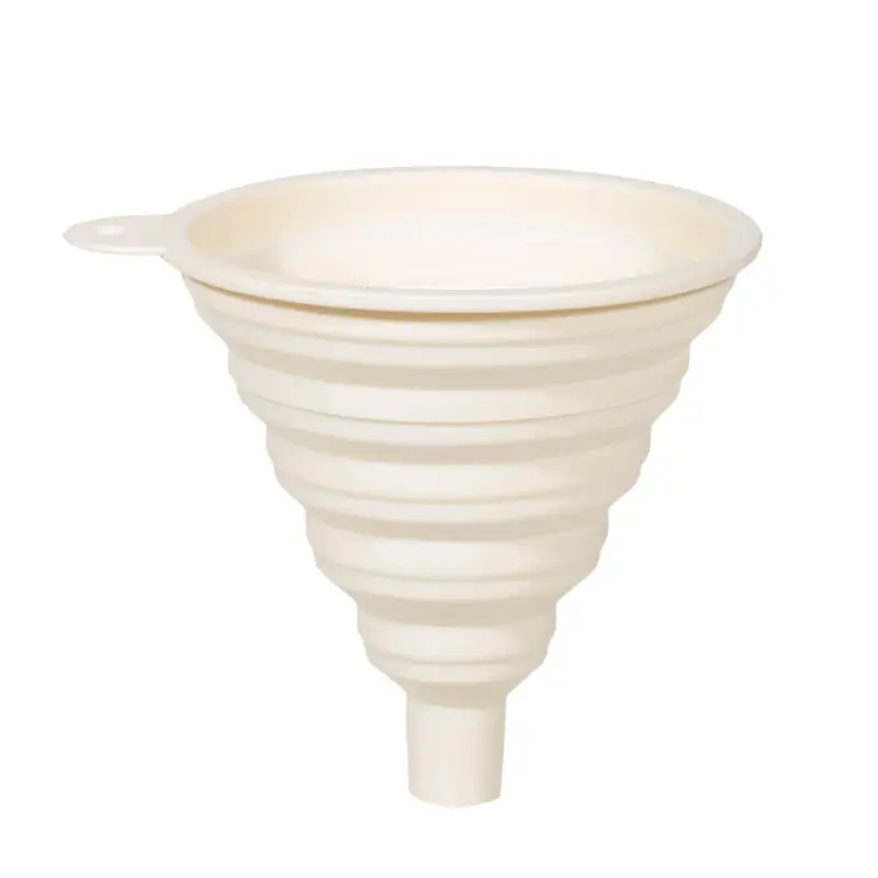 Funnel, 12x11 cm, folding, silicone, cream, Manny
