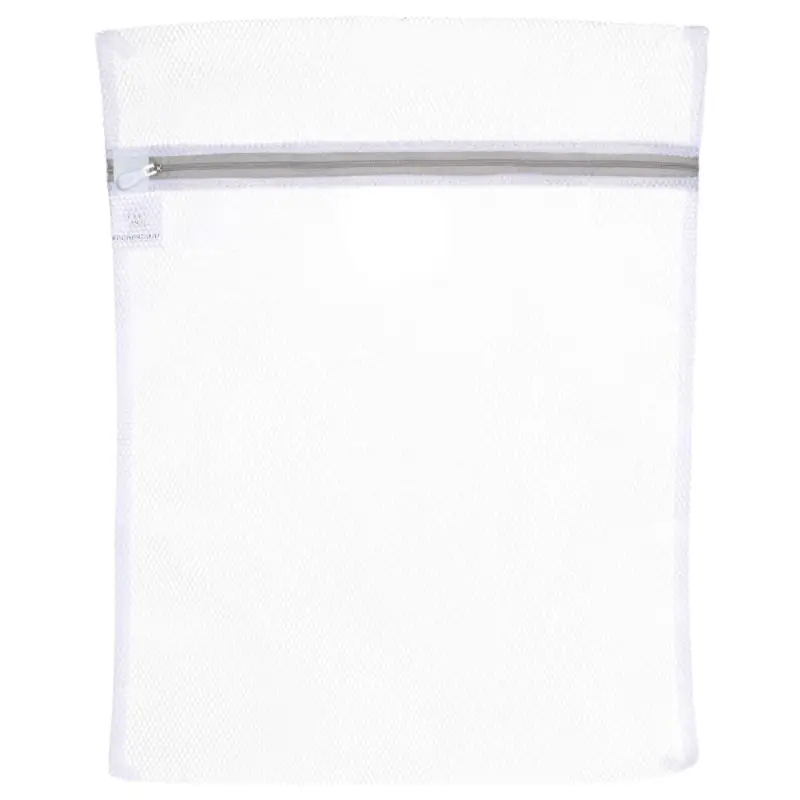 Laundry bag, 40x50 cm, polyester, white-gray, Safety