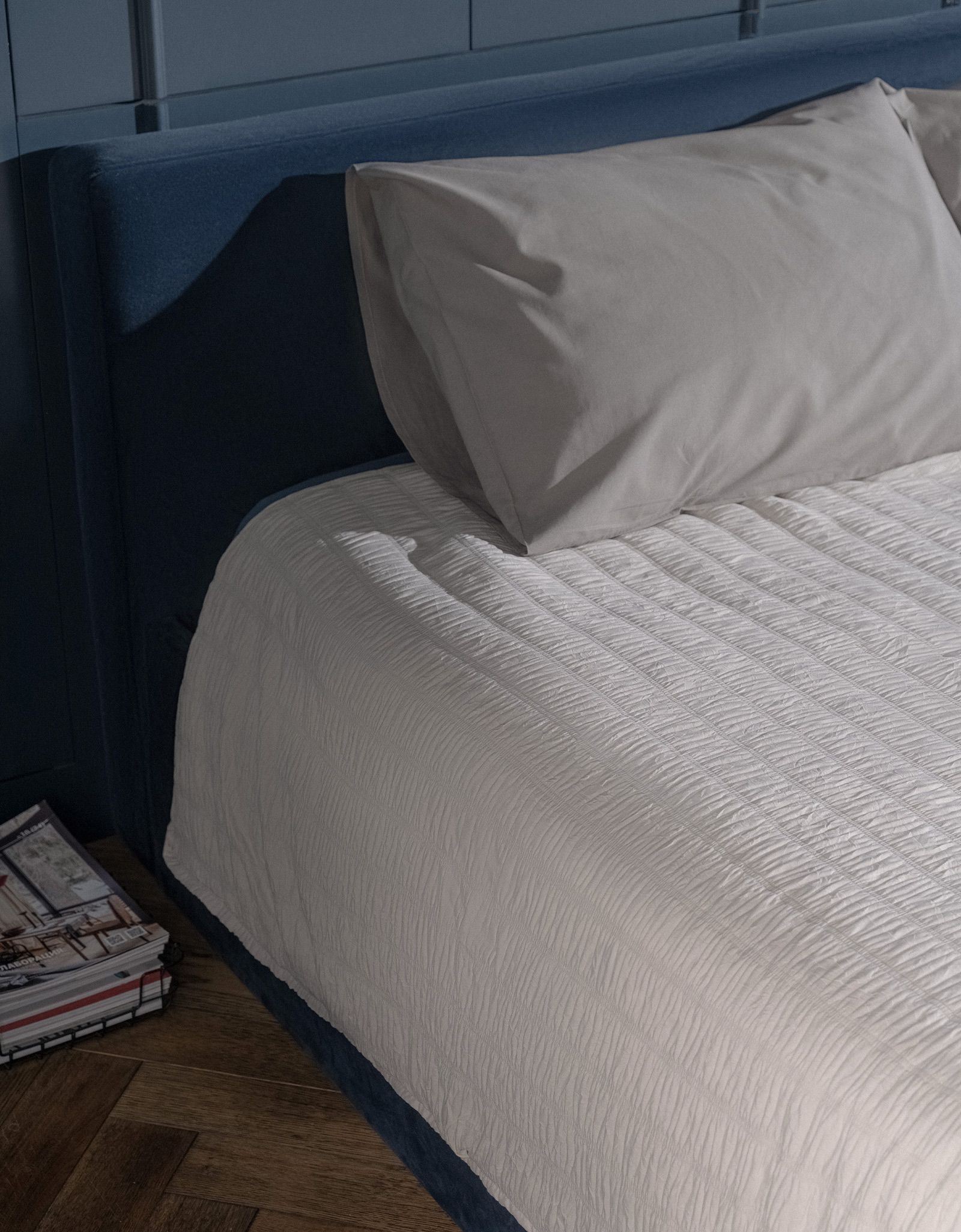 Bedspread, 220x240 cm, quilted, polyester / microfiber, beige-gray, Stripes, Stitch, image-8