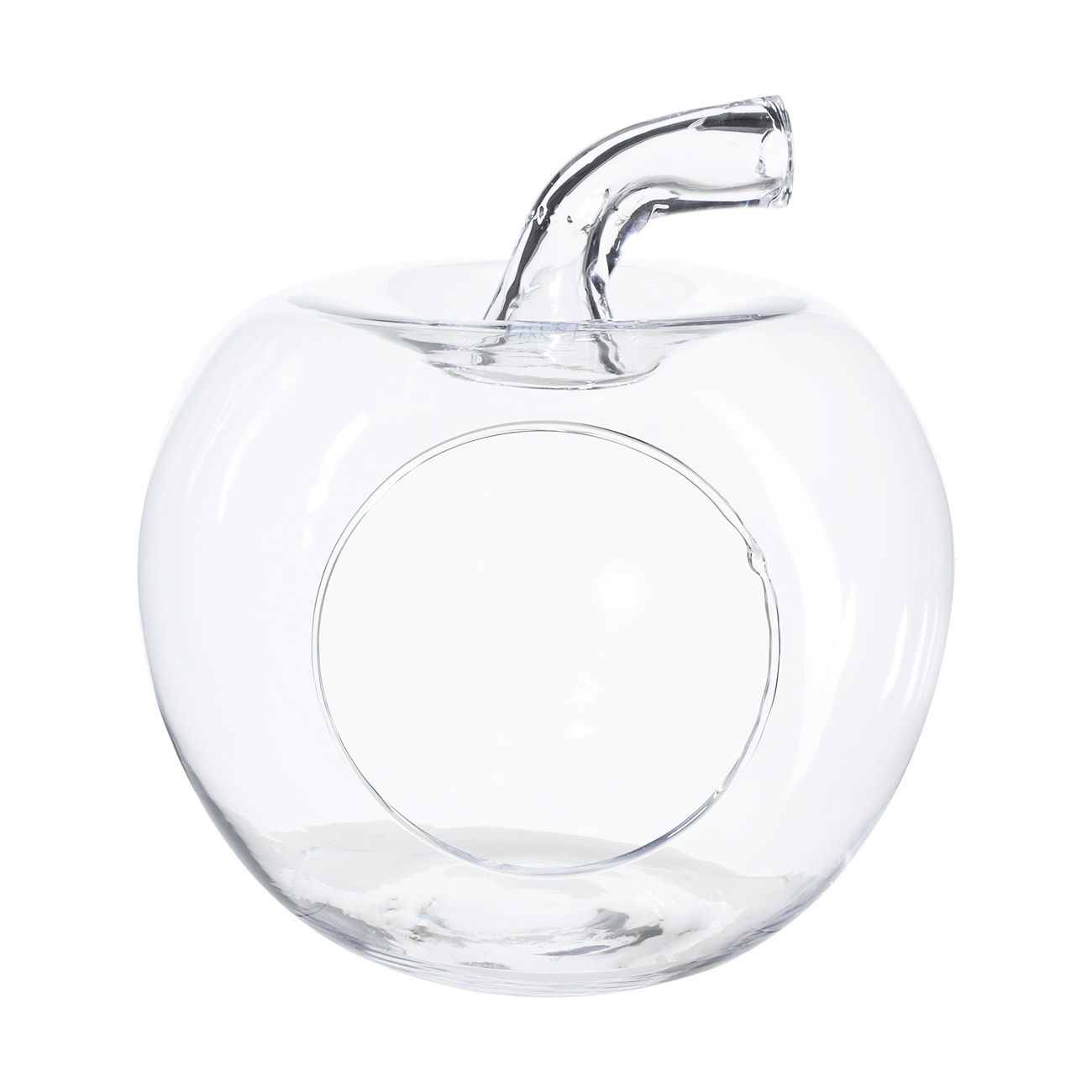 Candy bowl, 21x19 cm, glass, Apple, Clear, image-0