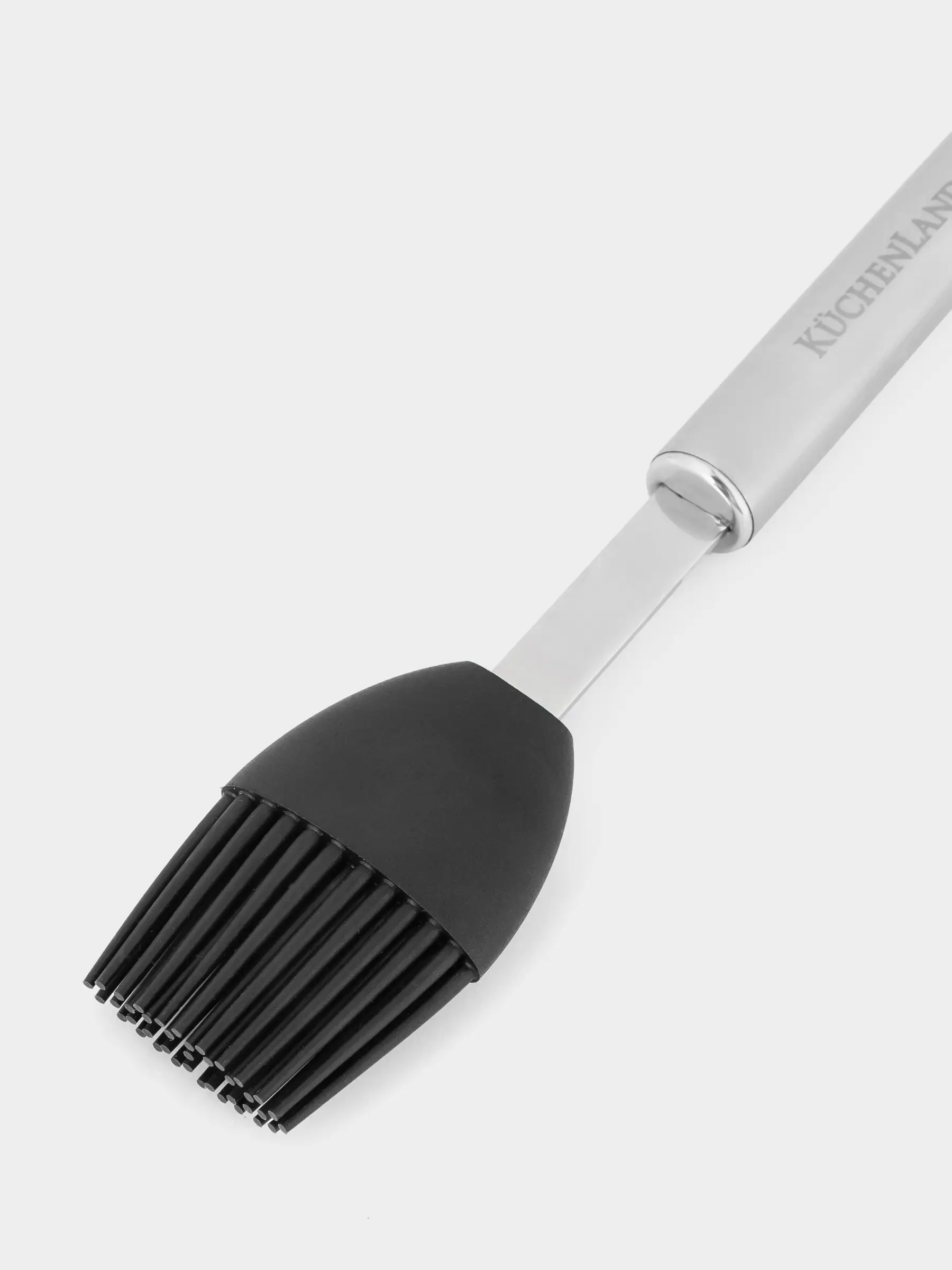 Cooking brush, 23 cm, silicone / steel, black, Spiro