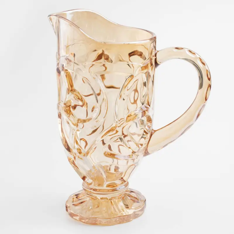 Jug, 1 l, glass R, amber, Patterns, Gala