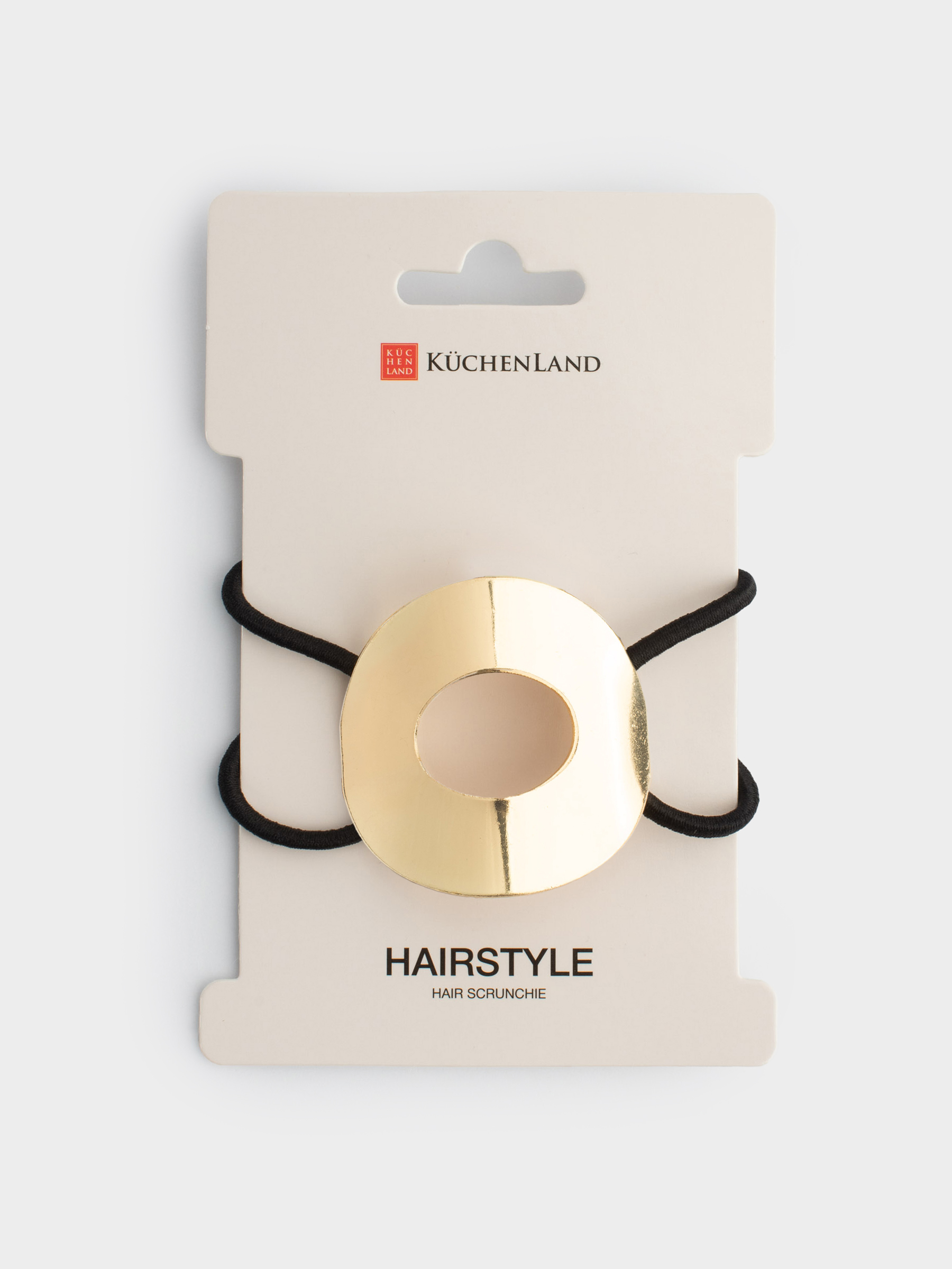 Hair bands, 5 cm, metal, gold, Circle, Hairstyle, image-1