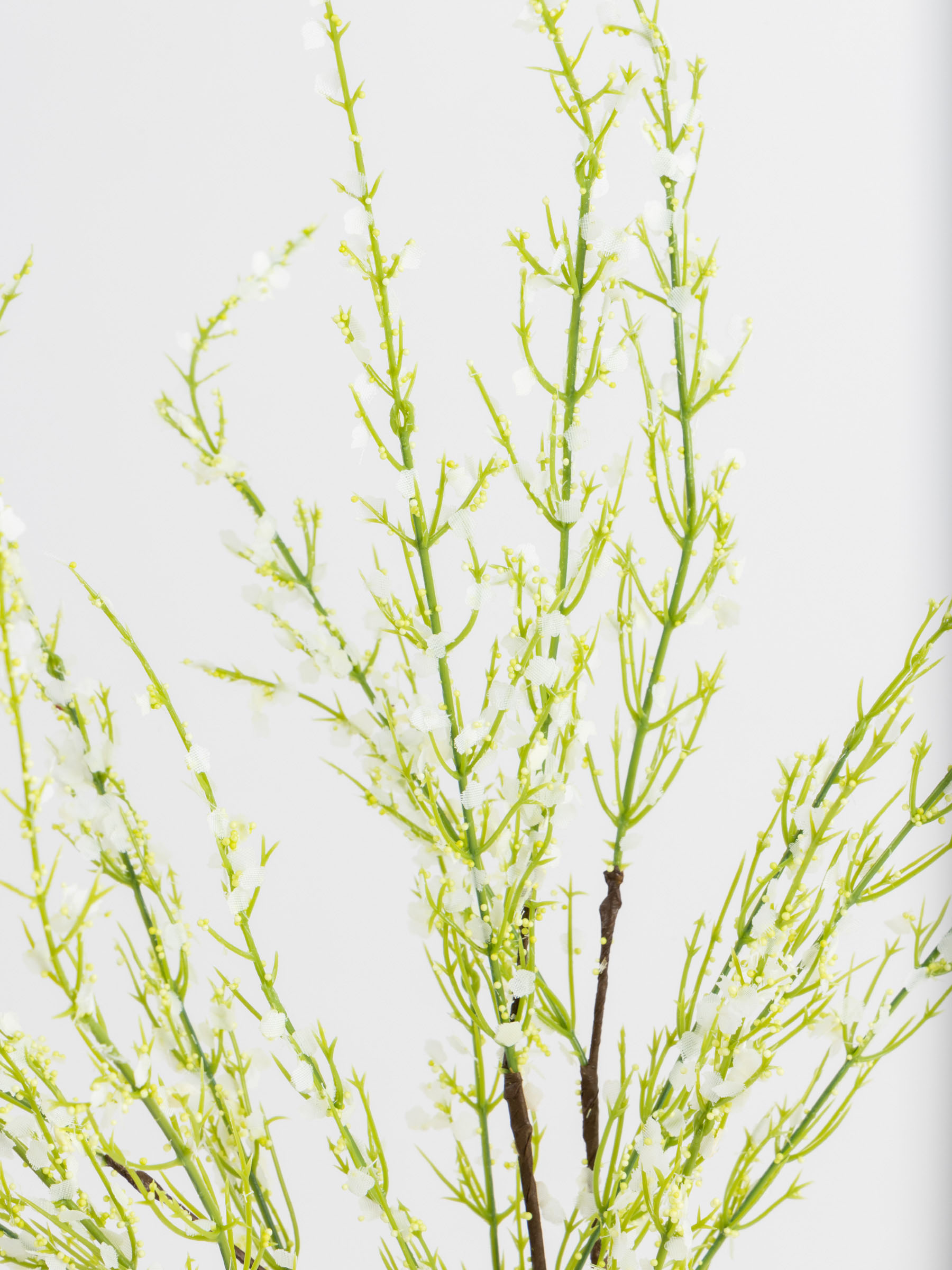 Decorative branch, 90 cm, polyester / metal, Green genista, Flower garden, image-2