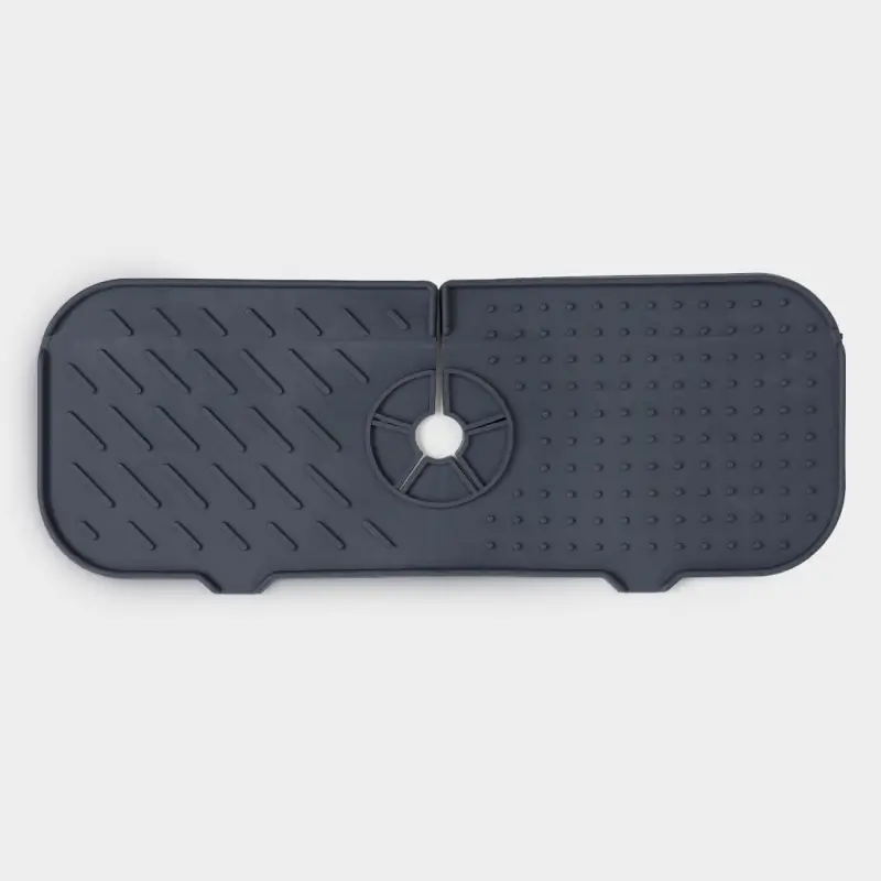 Sink mat for mixer tap, cm, rubber, grey, Keeping