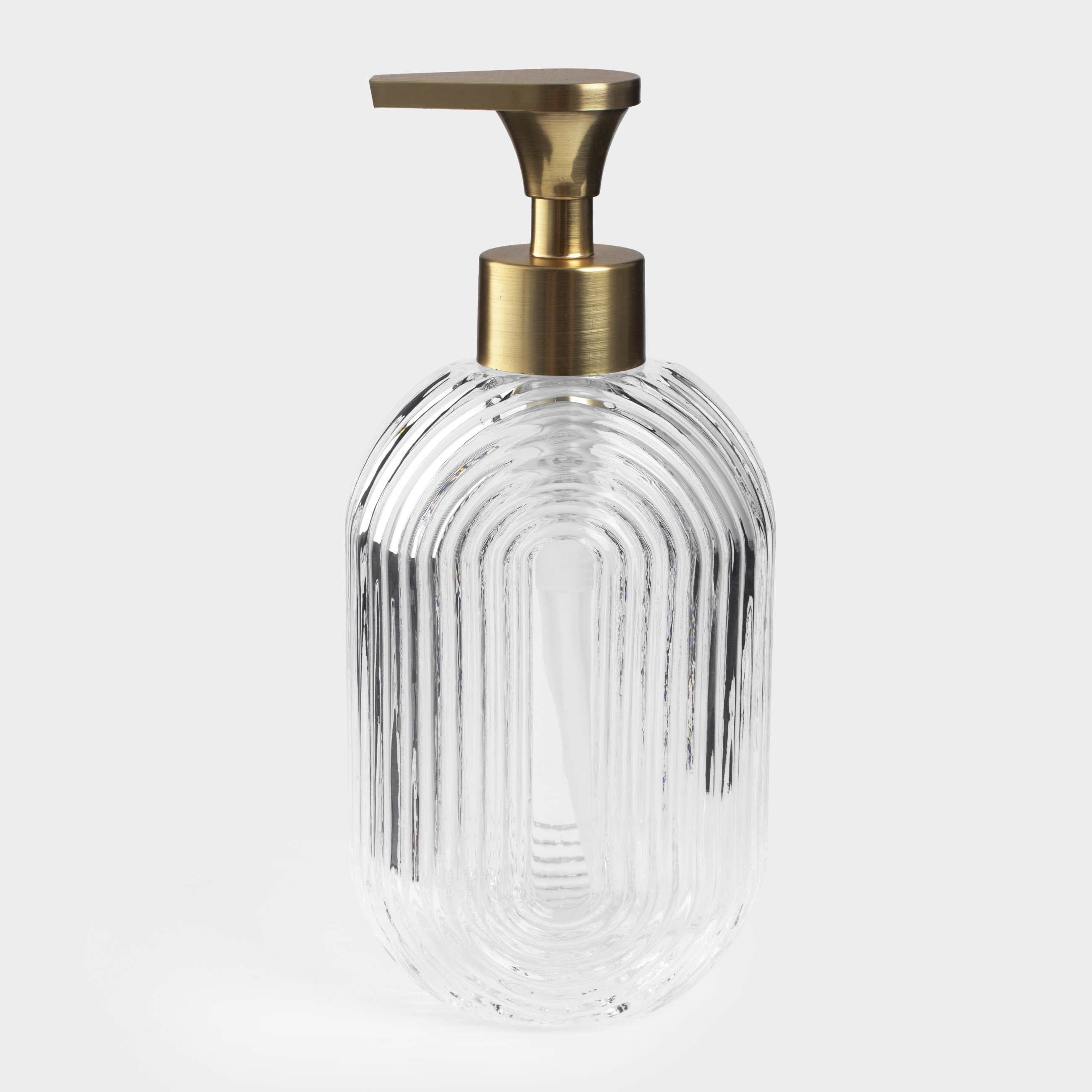 Liquid soap dispenser, 300 ml, glass / plastic, Benli, image-0