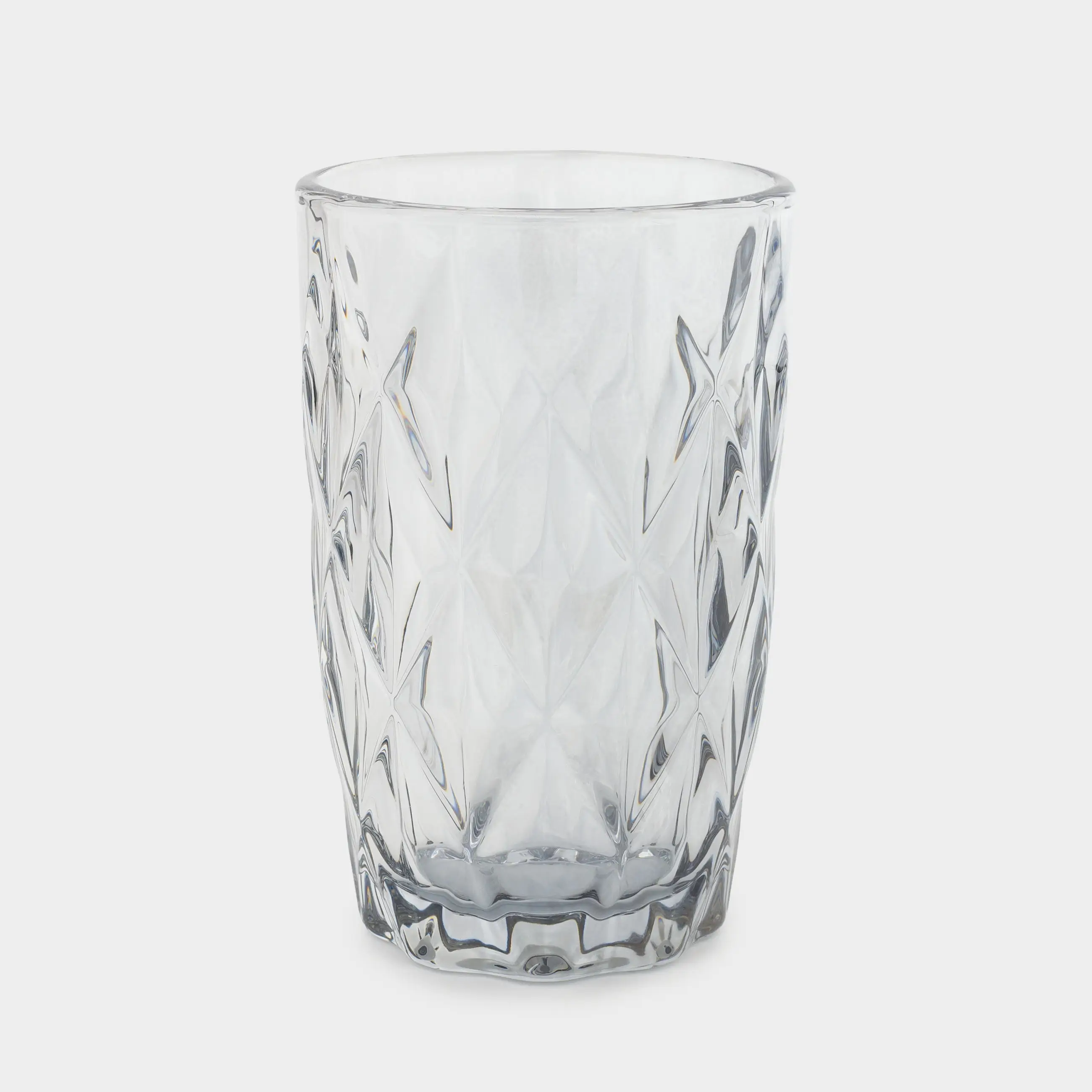 Glass, 12 cm, 340 ml, glass R, gray, Rhomb color, image-0