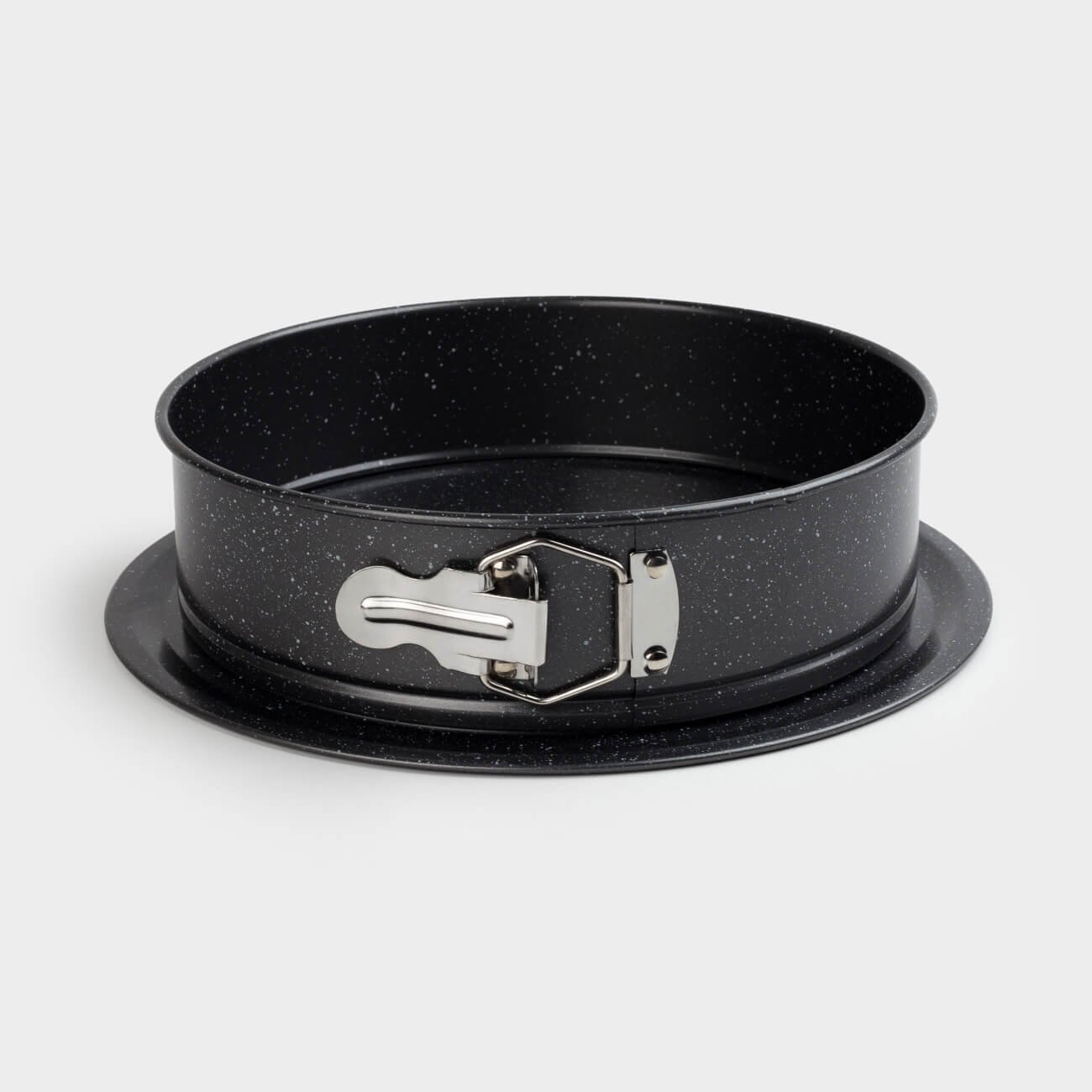 Baking dish, 24 cm, split, coated, Steel, Round, Black, Stone clip