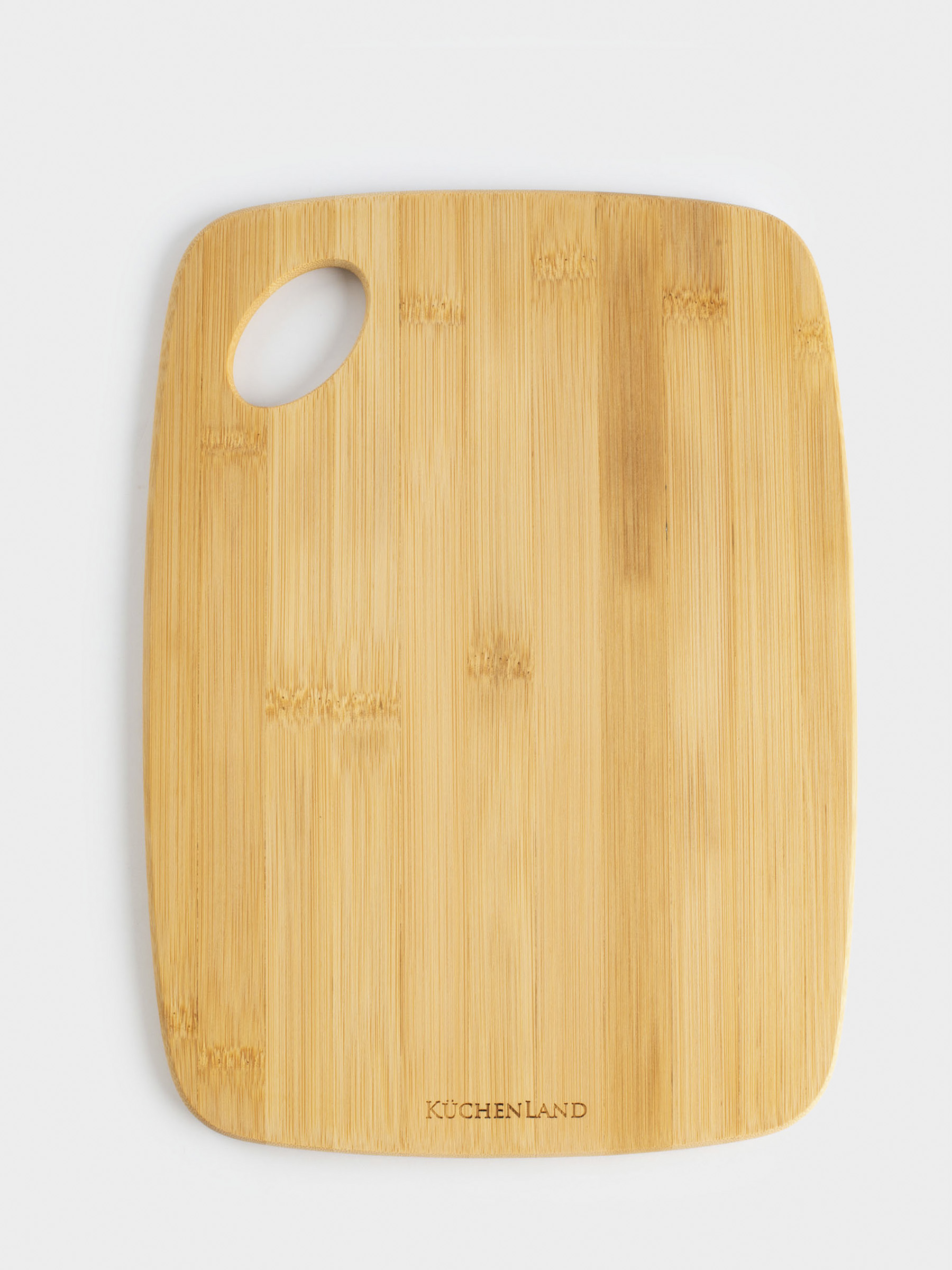 Cutting board, 30х22 cm, rectangular, rounded, bamboo, Bamboo, image-7