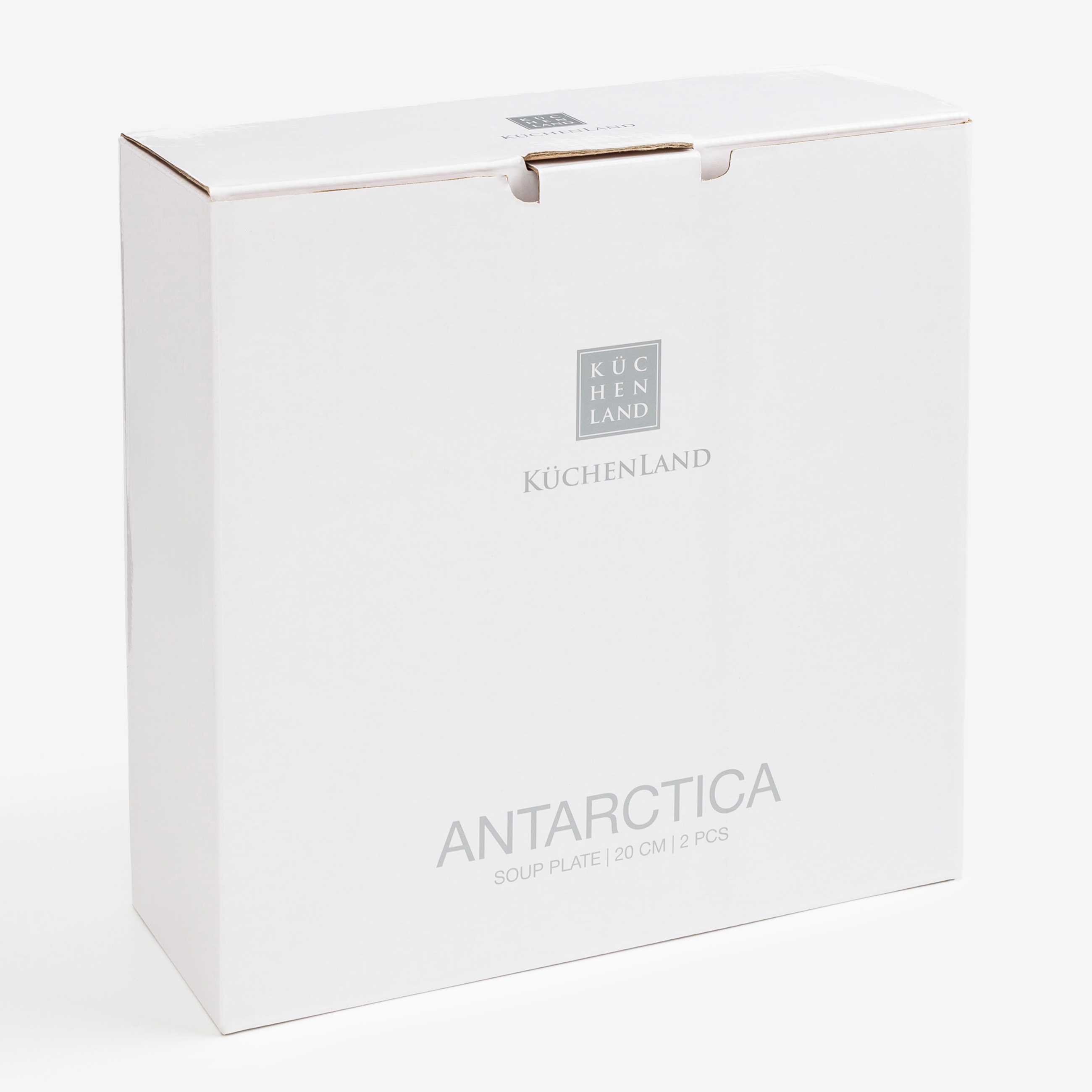 Soup plate, 20x4 cm, 2 pieces, porcelain F, Antarctica