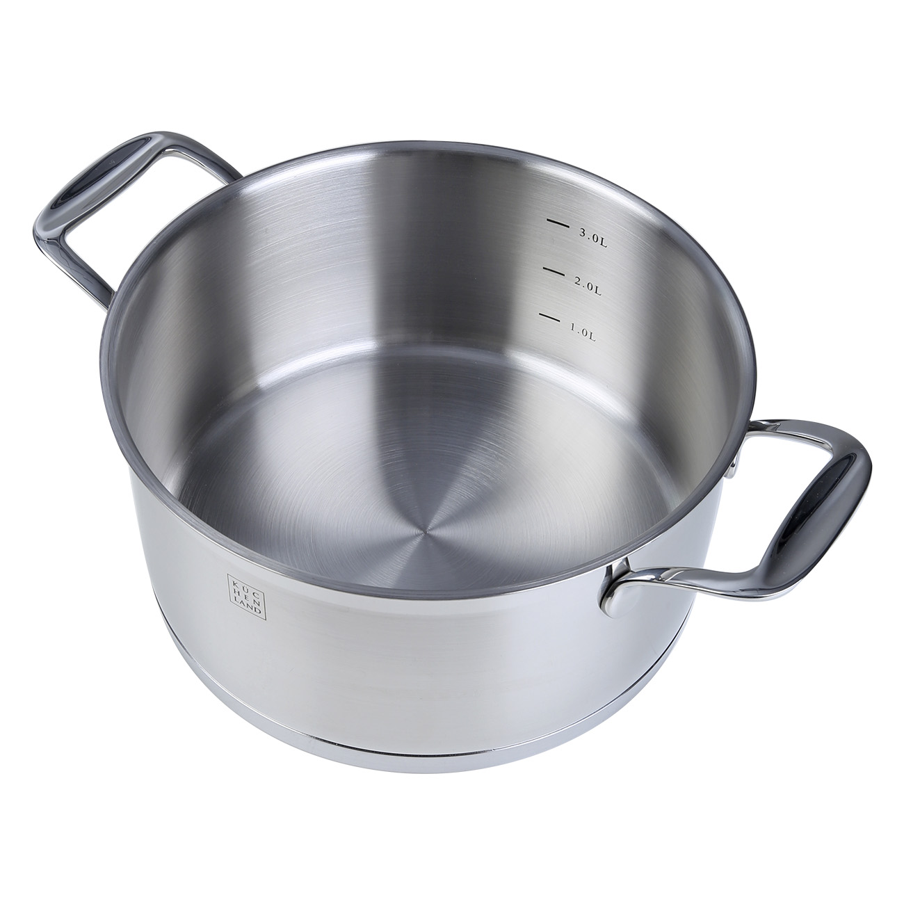 Pot, 20 cm, 3.5 l, with lid, Silver Stone