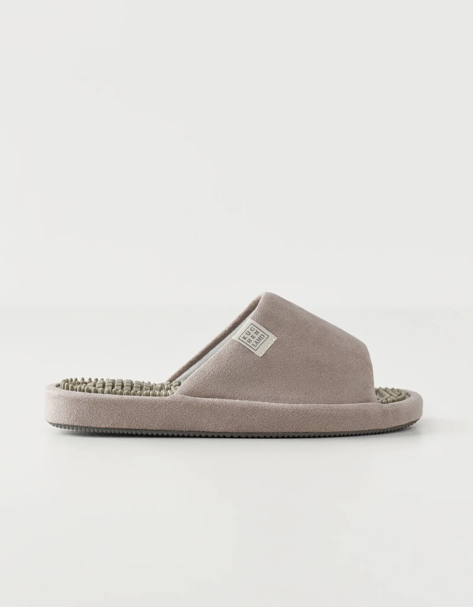 Women's slippers, homewear, size 36-37, corduroy / rubber, gray-purple, Lint