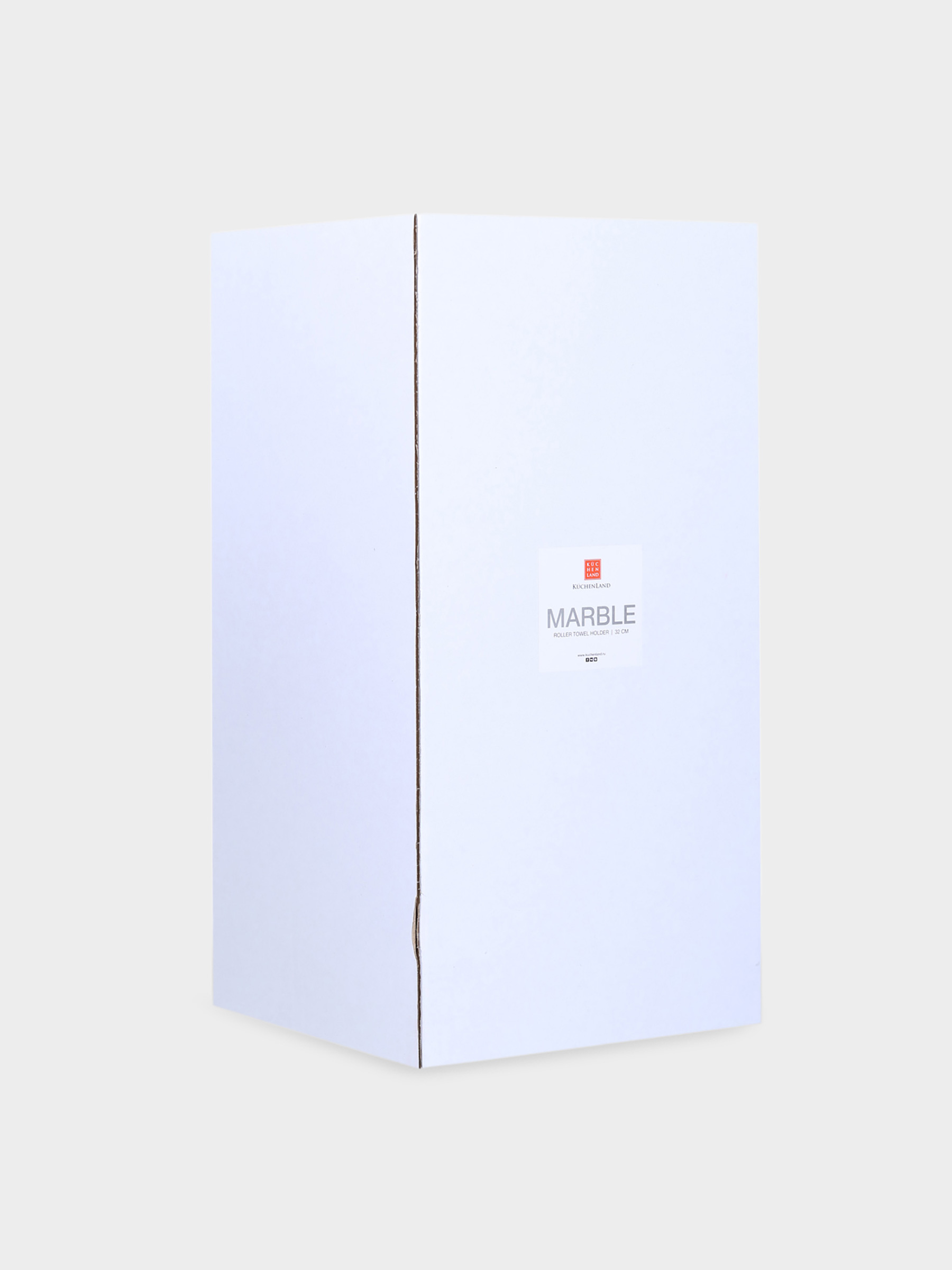 Paper towel holder, 32 cm, steel / marble, Golden white, Classic Marble, image-1