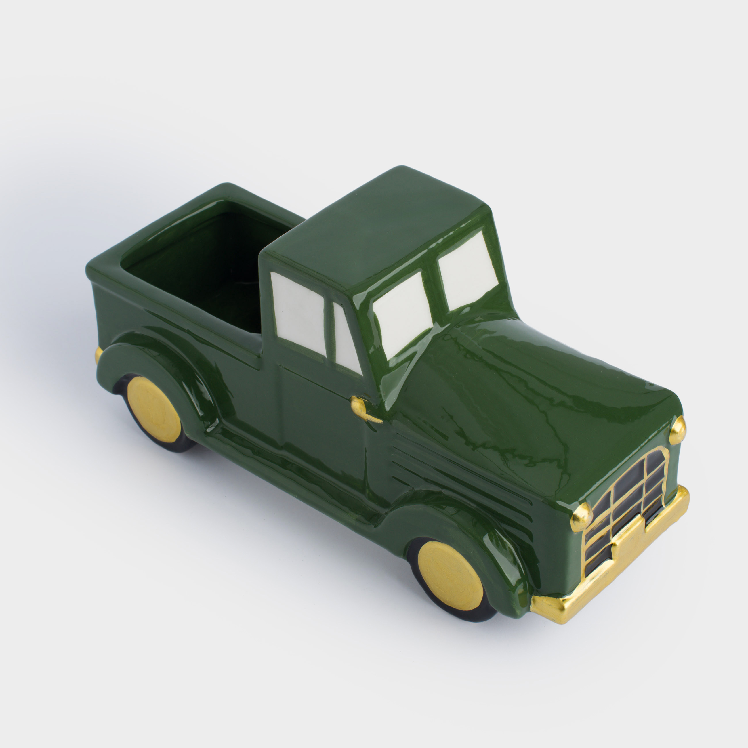 Candy bowl, 24x18 cm, ceramic, green, Car, Car, image-3