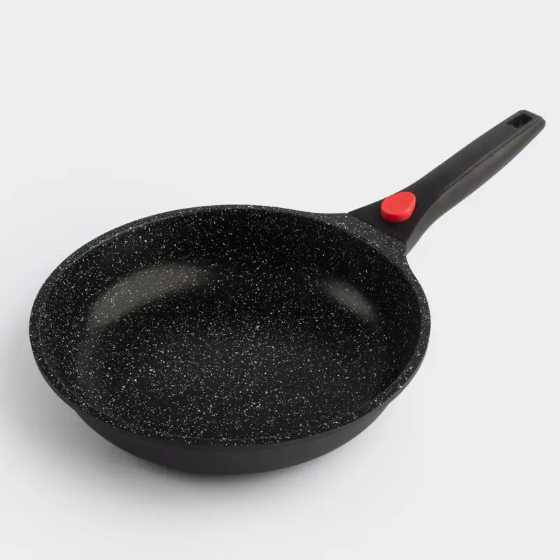 Frying pan, 24 cm, removable handle, coated, aluminum, Solution Red 2 ,image-0