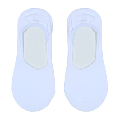 Women's track socks, Size 36-38, cotton / polyester, white, Basic ,image-0