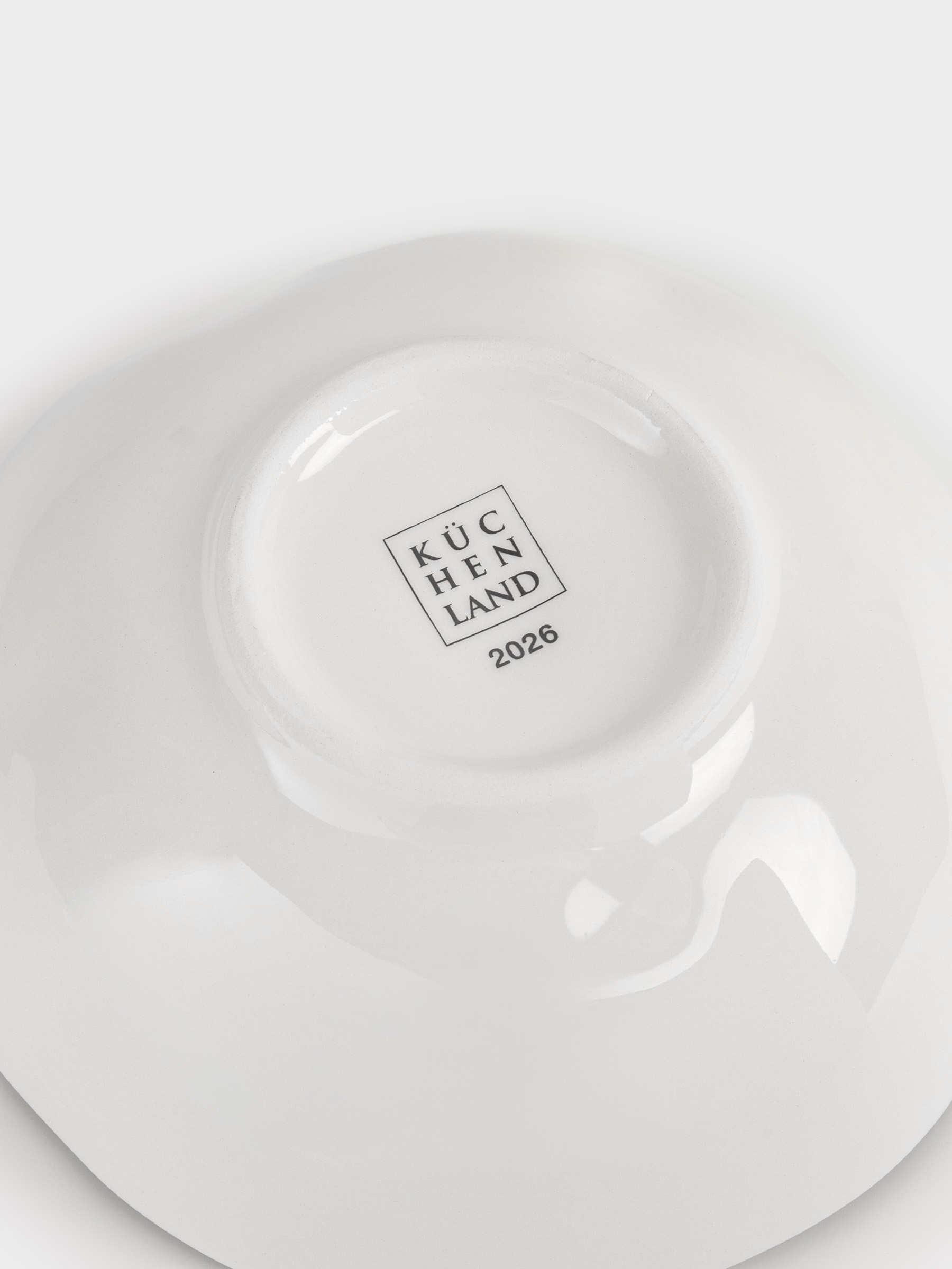 Salad bowl, 15x5 cm, 370 ml, ceramic, Fir branch, Christmas green, image-4