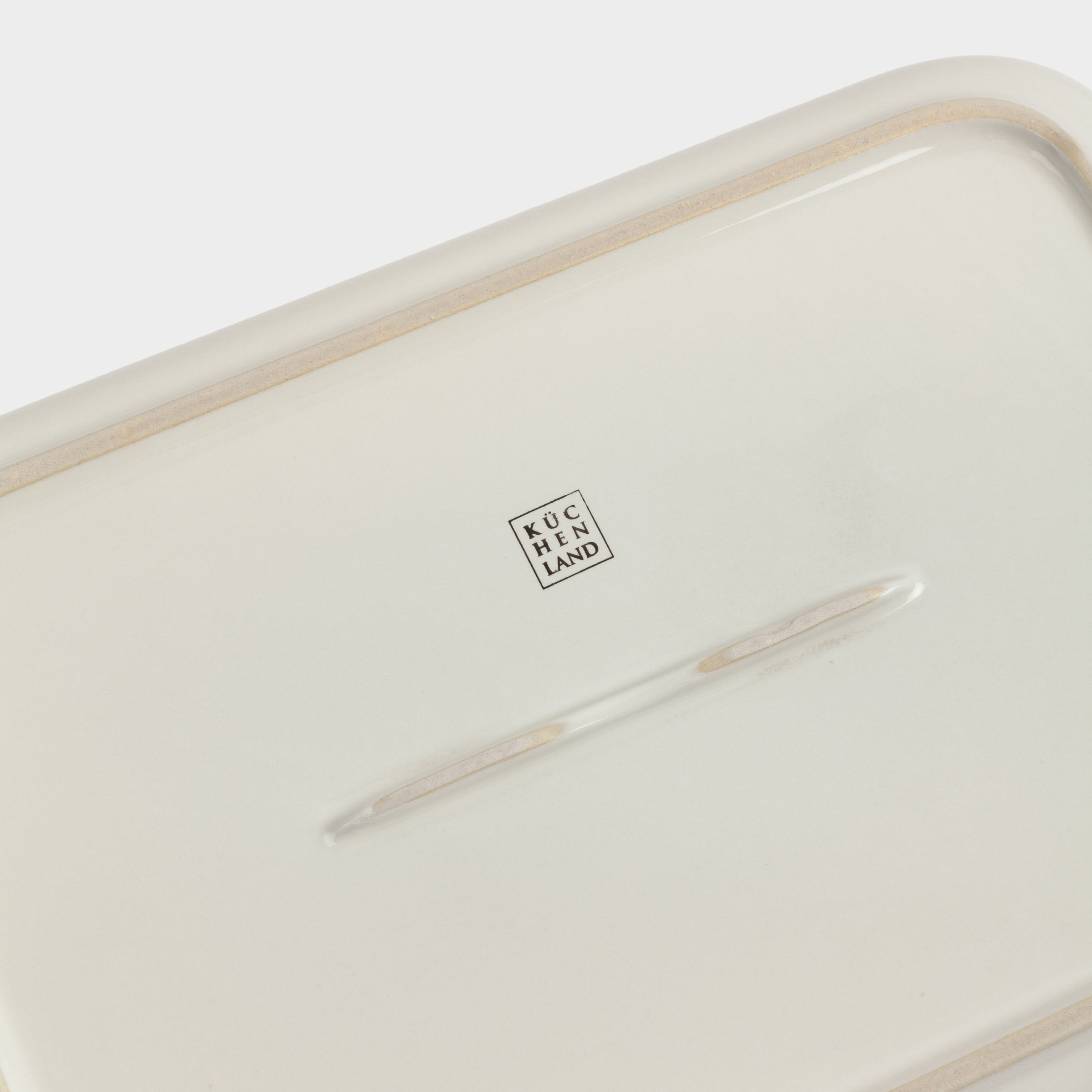 Baking dish, 34x24 cm, ceramic, rectangular, milk, Cakes ivory