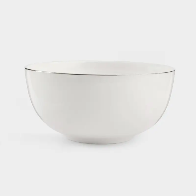 Salad bowl, 18x9 cm, 1 l, porcelain F, white, Ideal silver ,image-0