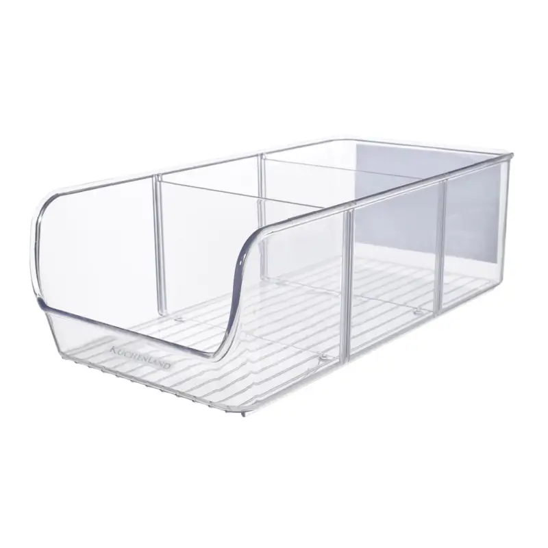 Refrigerator organizer box, 27x14 cm, 3 units, plastic, Basic ,image-0