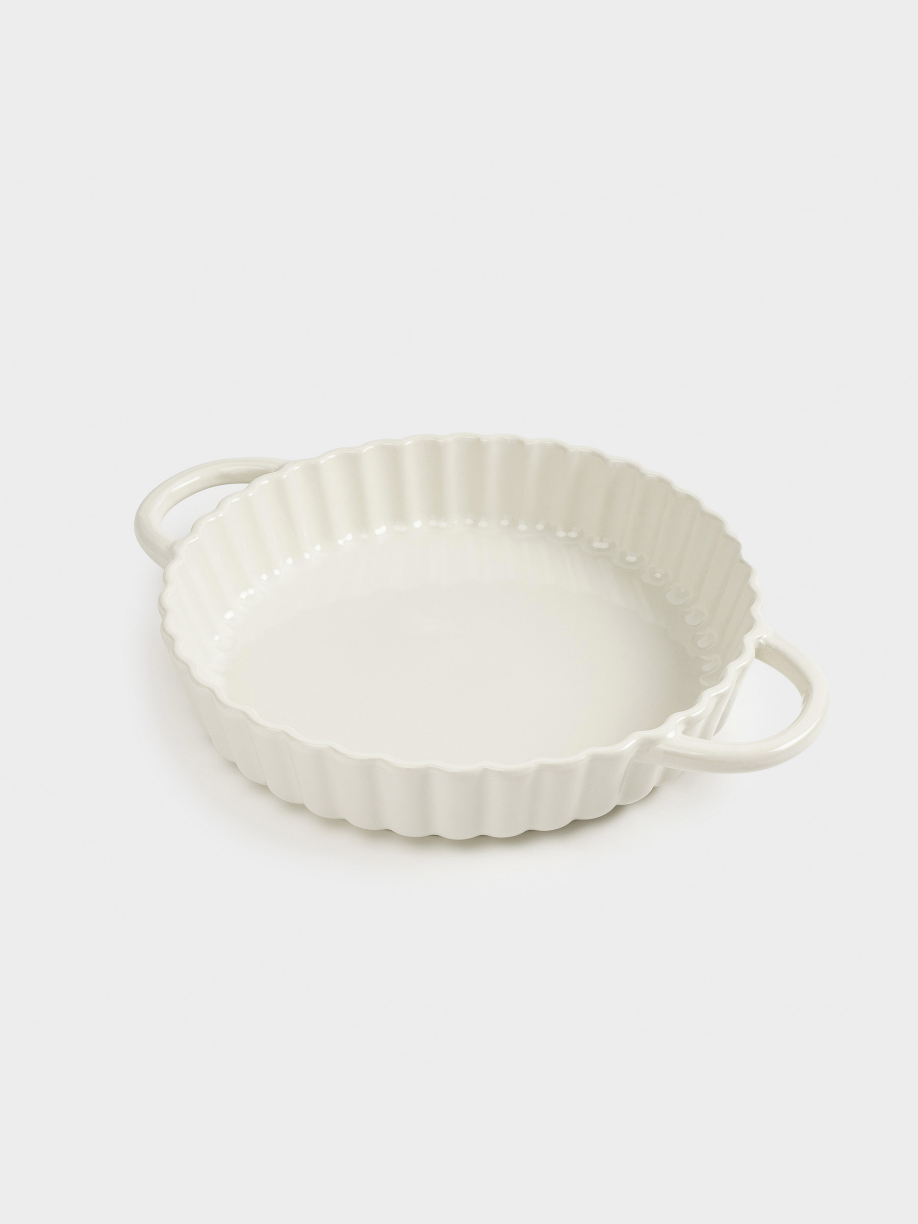 Baking dish, 28 cm, ceramic, round, milk, Cakes ivory, image-5