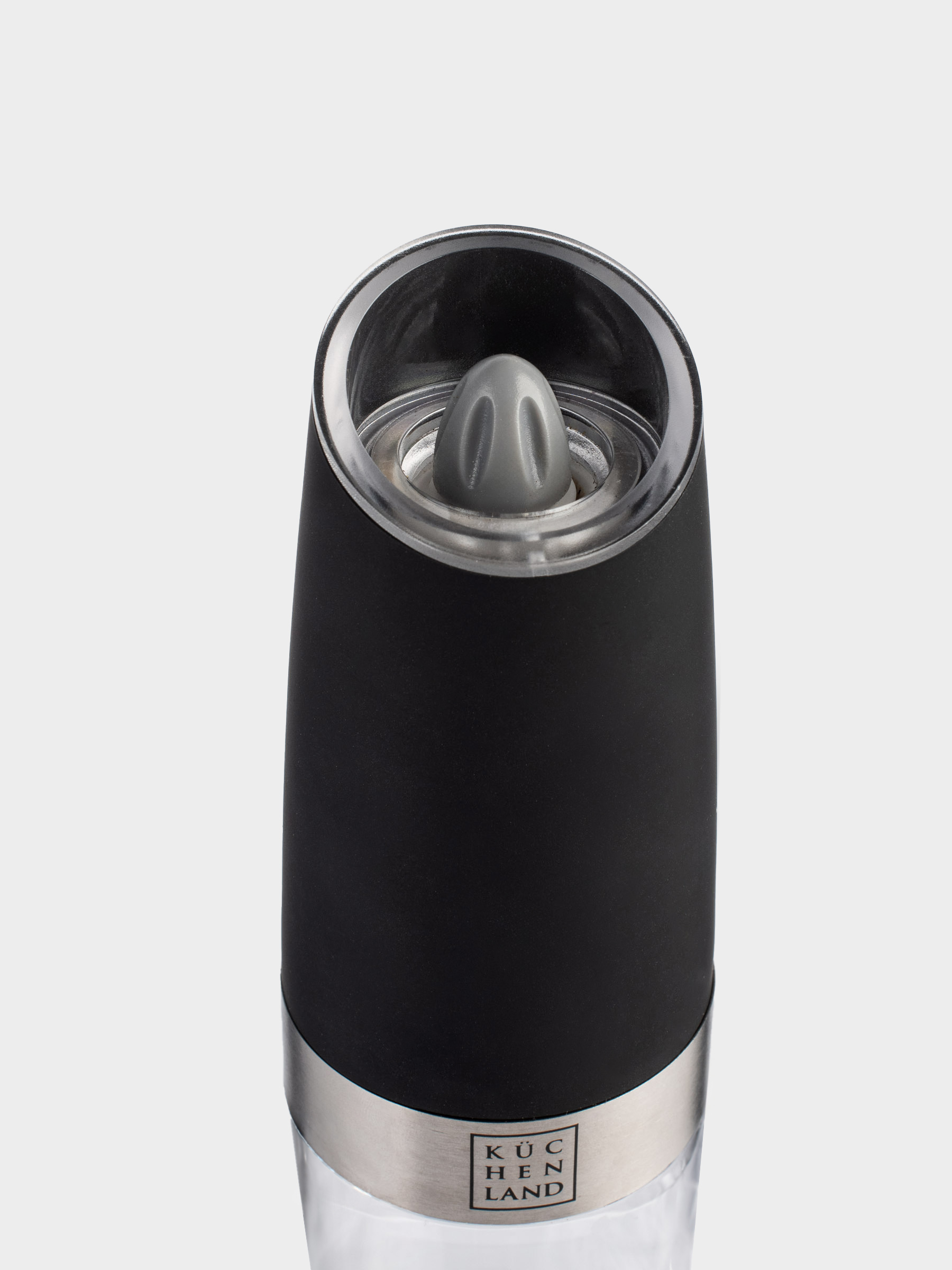 Spice mill, 20 cm, Gravity, Plastic / Acrylic, LED W, Black, Spicy, image-3