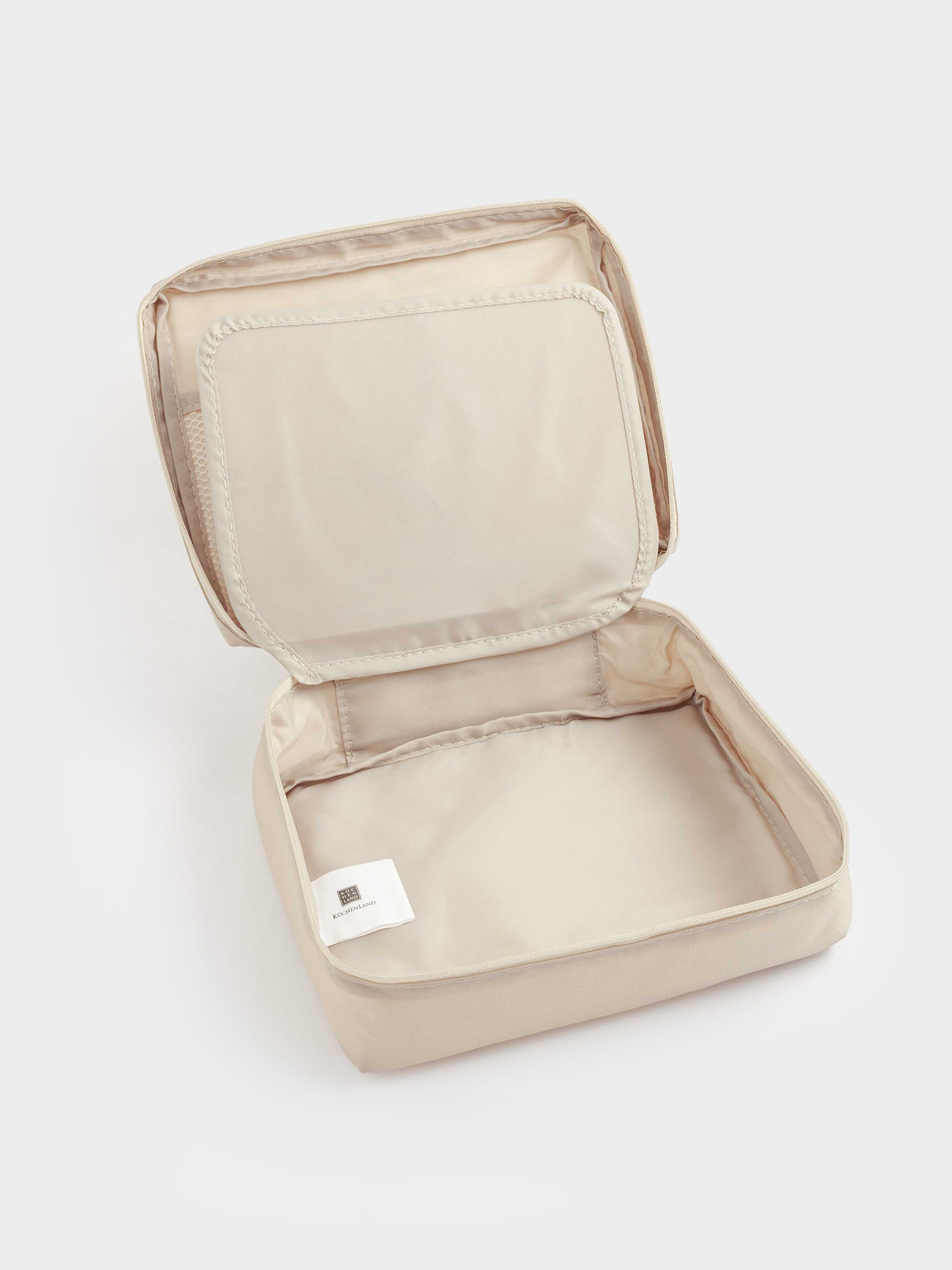 Travel Cosmetic Bag, 21х16 cm, polyester, beige, Easy Travel, image-5
