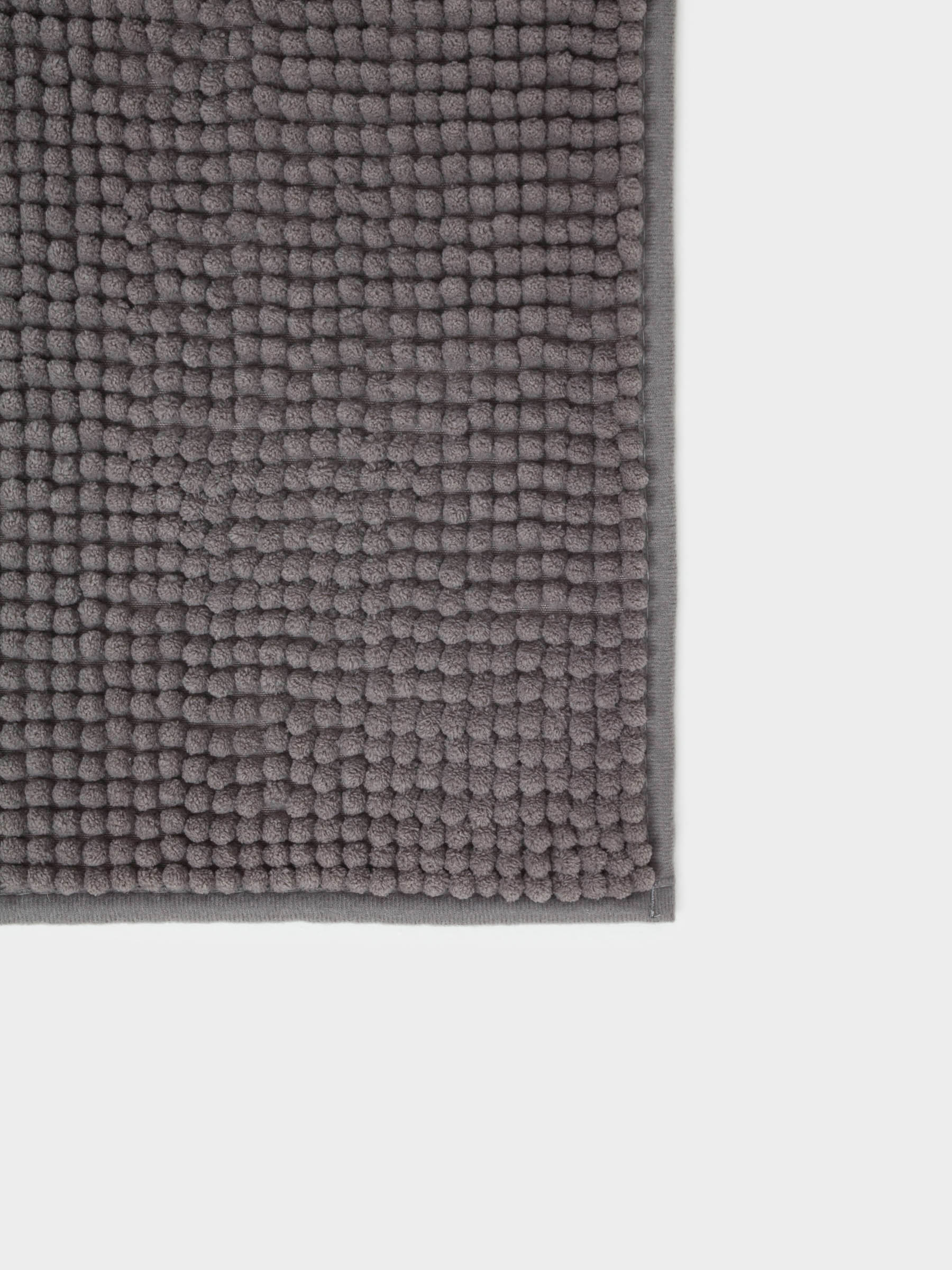 Mat, 50x80 cm, polyester, dark grey, Hillock, image-1