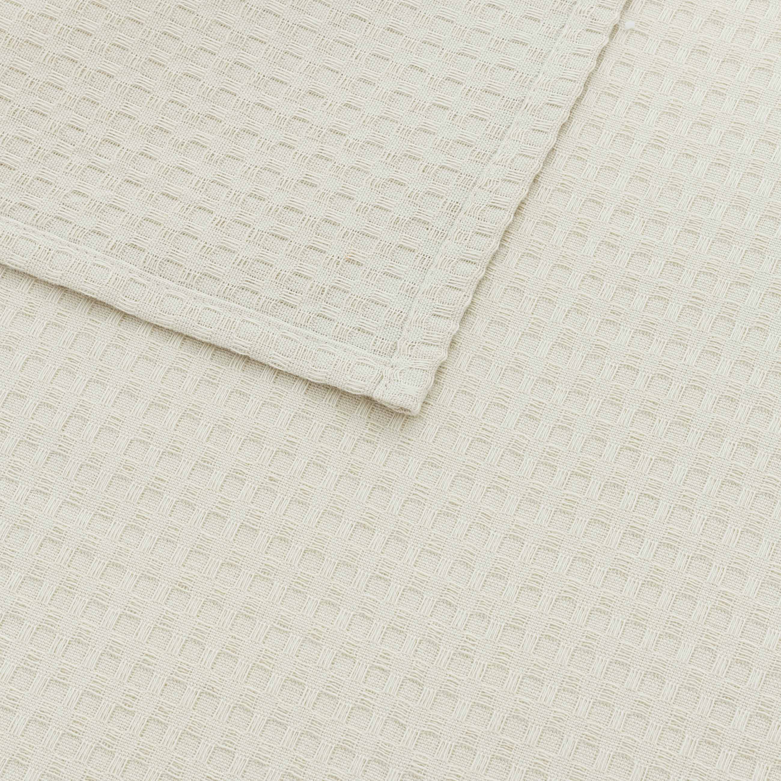 Kitchen towel, 40x60 cm, 2 pcs, with lace, cotton, beige, Waffle