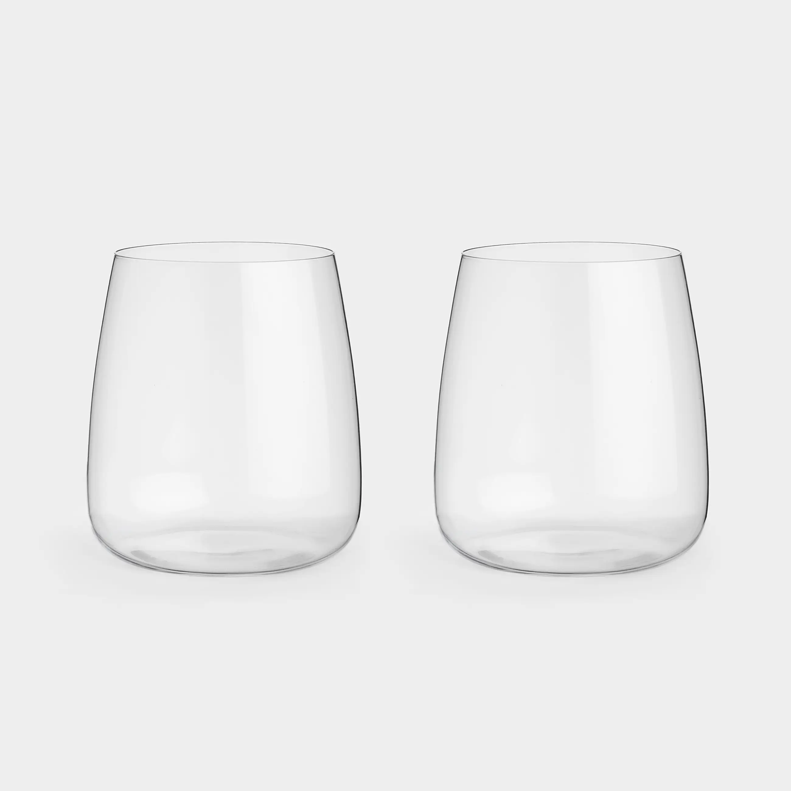 Glass, 10 cm, 480 ml, 2 pcs, crystal glass, Sondrio