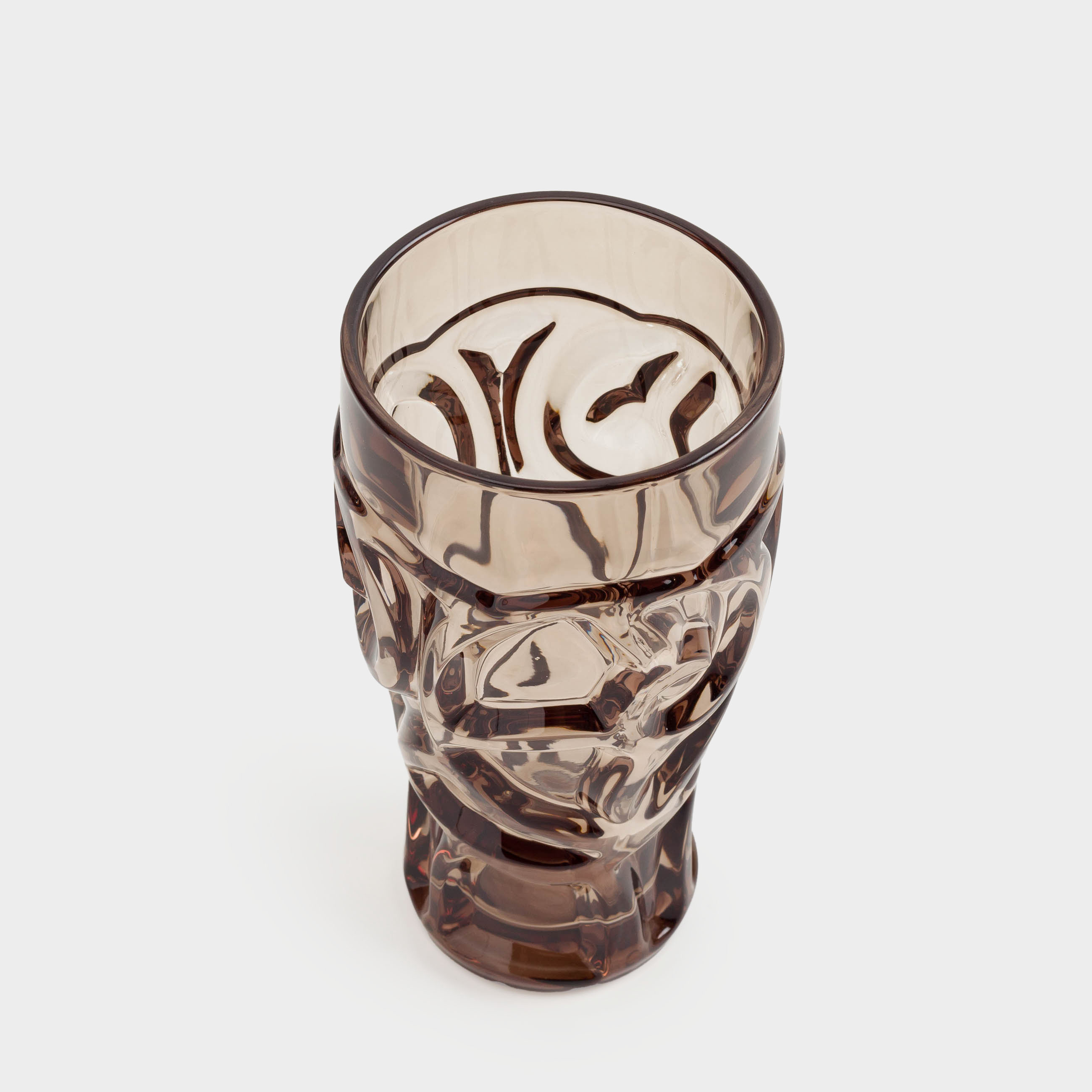 Glass, 15 cm, 270 ml, glass R, brown, Patterns, Gala