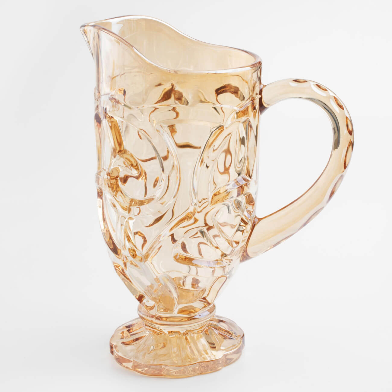 Jug, 1 l, glass R, amber, Patterns, Gala