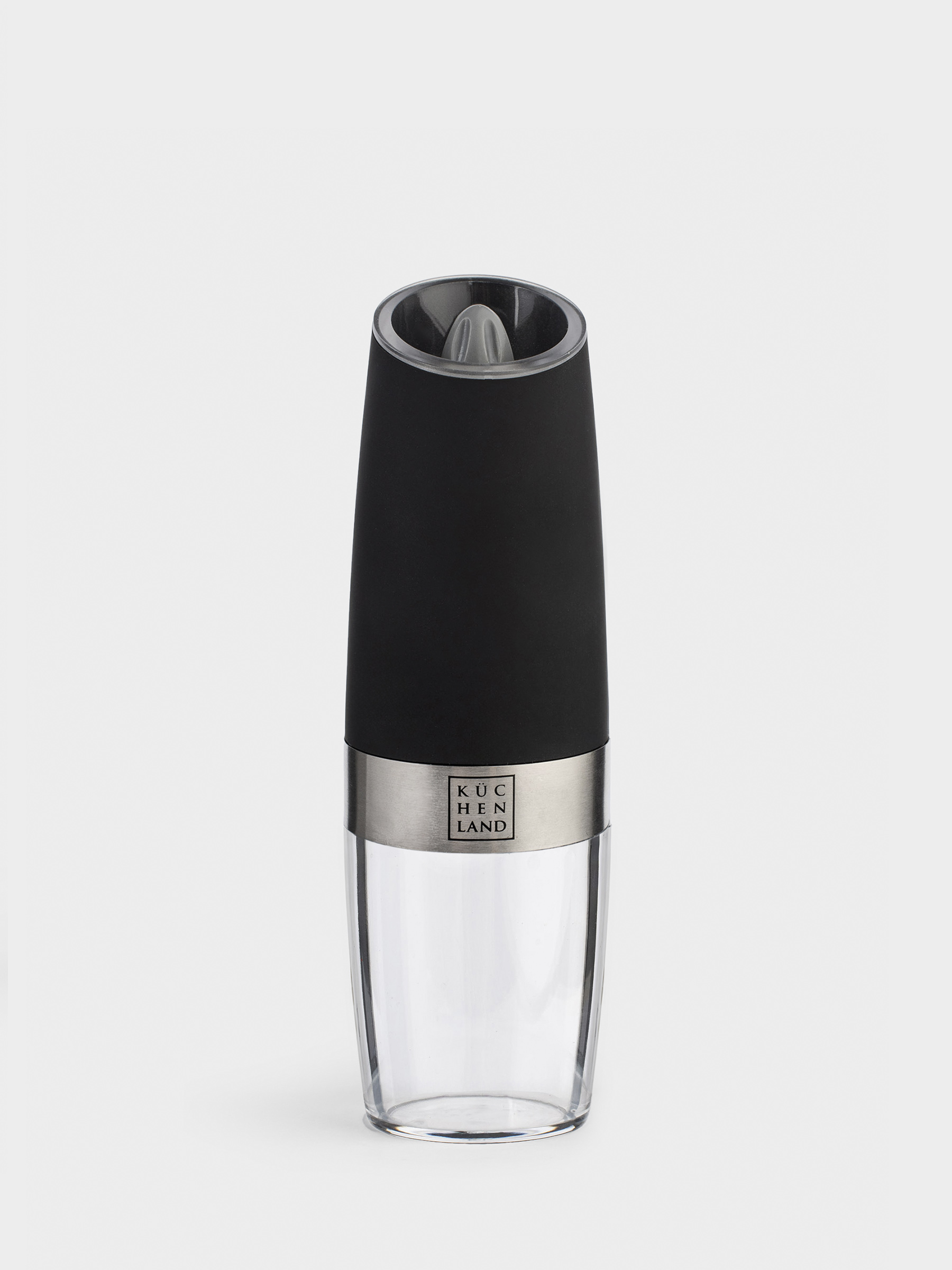 Spice mill, 20 cm, Gravity, Plastic / Acrylic, LED W, Black, Spicy, image-2