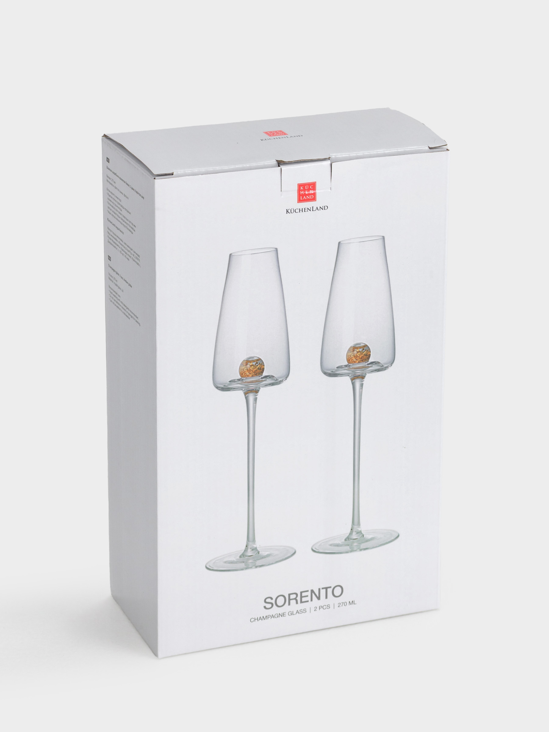 Drinking glass, 270 ml, 2 pcs, Crystal glass, Amber ball, Sorento, image-6