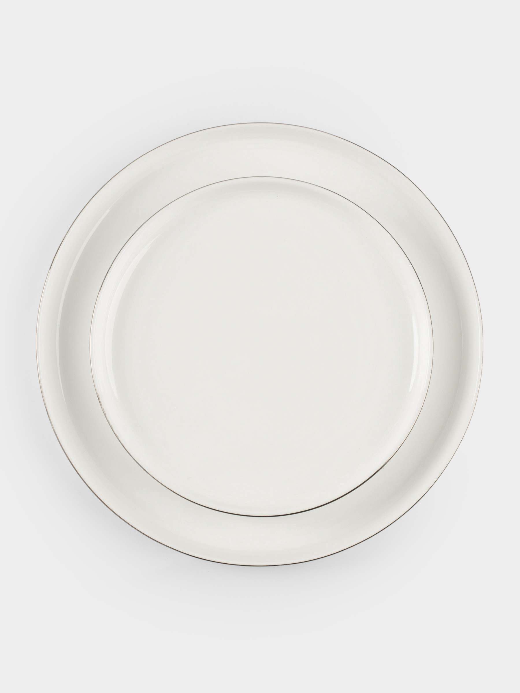 Dining set, 6 pers, 18 pr, porcelain F, white, Ideal silver, image-3