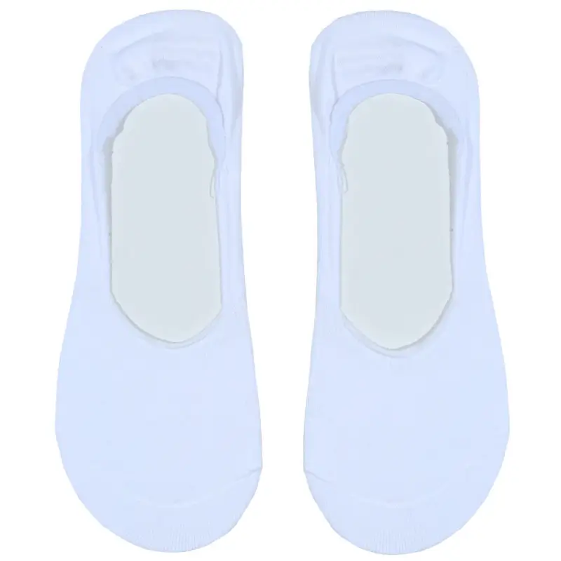 Men's track socks, Size 39-42, cotton / polyester, white, Basic