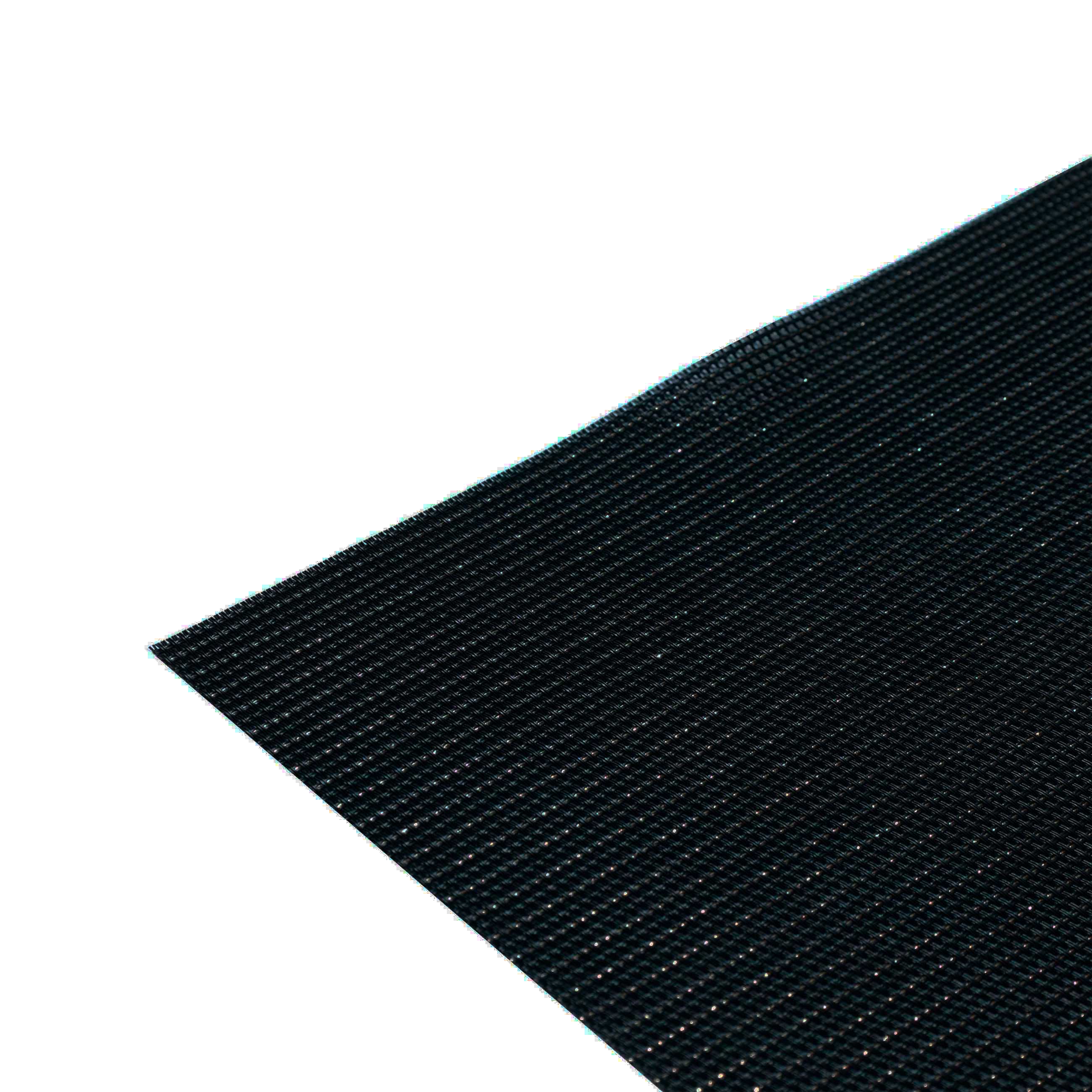 Napkin for appliances, 30x45 cm, PVC, rectangular, black, Gold thread, Solid, image-0