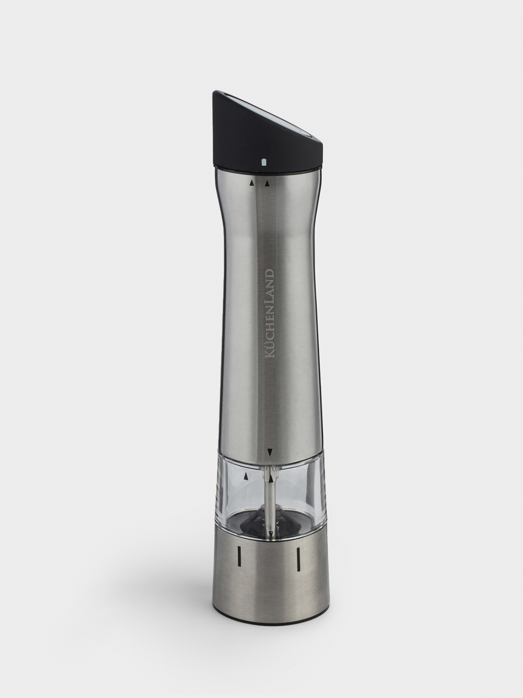 Spice mill, 24 cm, electric, steel / plastic, LED B, beveled, Classic, image-1