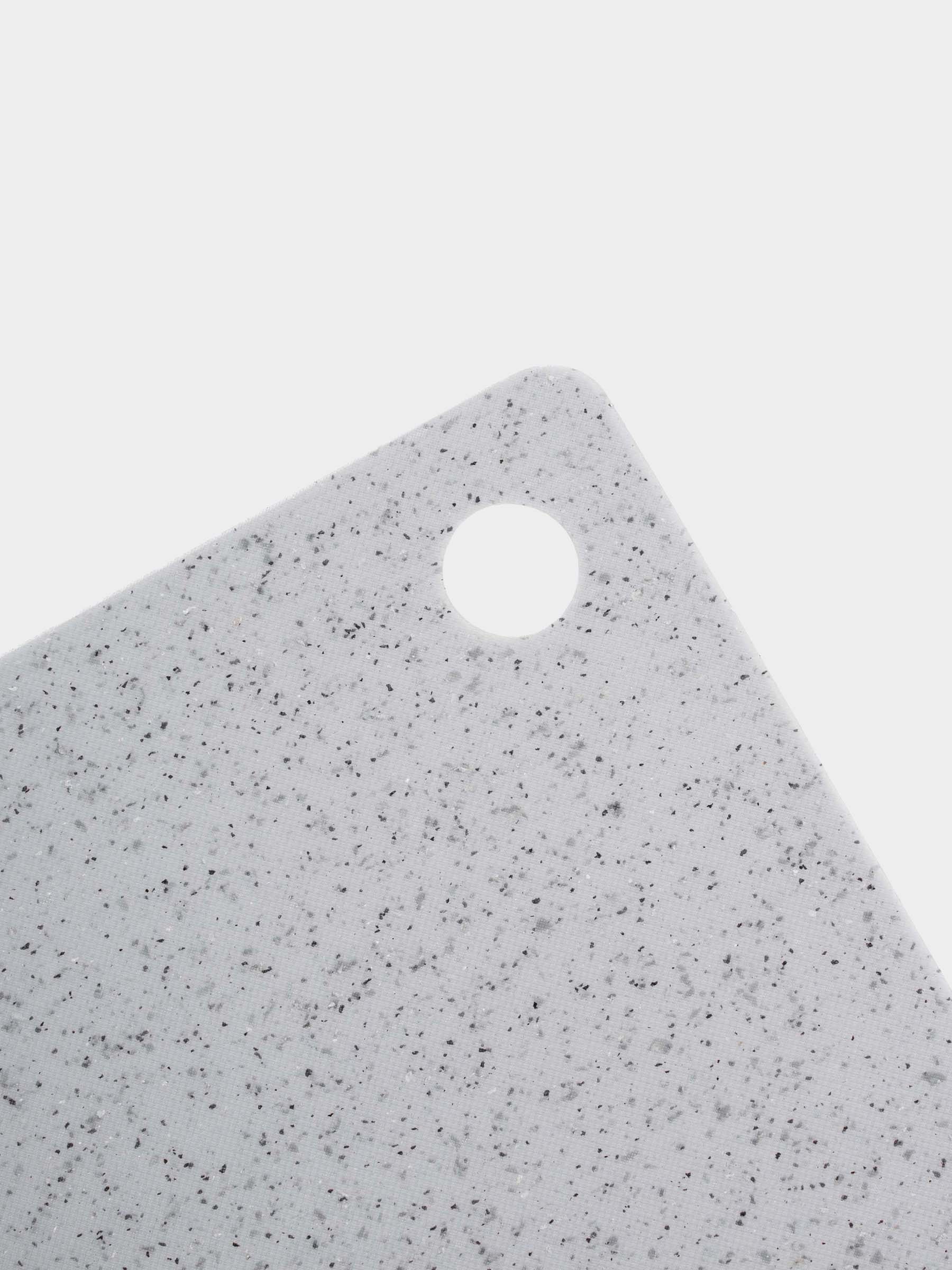 Cutting board, 19/24 cm, 2 pcs, plastic, rectangular, gray, speckled, Speck, image-2
