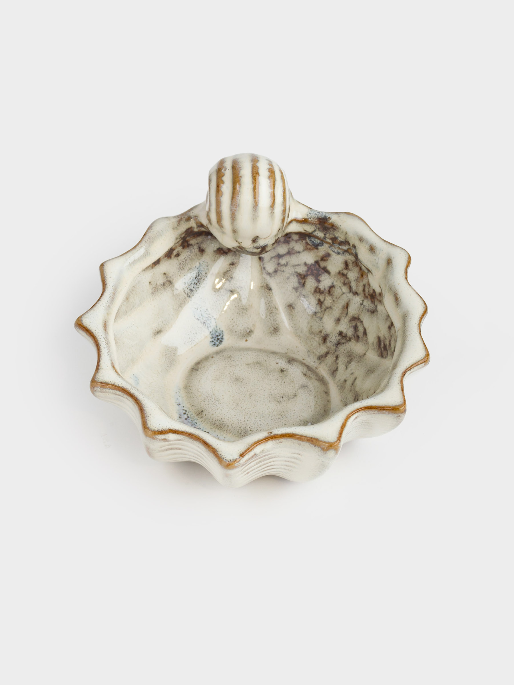 Bowl, 13x8 cm, porcelain P, beige-brown, Seashell, Seaside, image-2