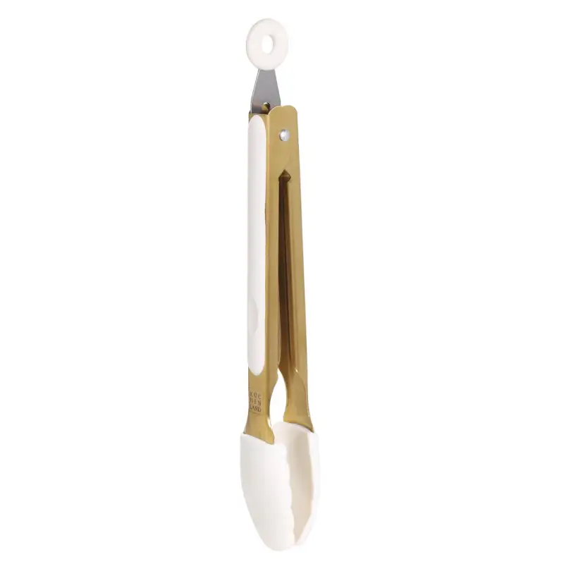Kitchen tongs, 27 cm, steel / silicone, golden milky, Bello gold ,image-0