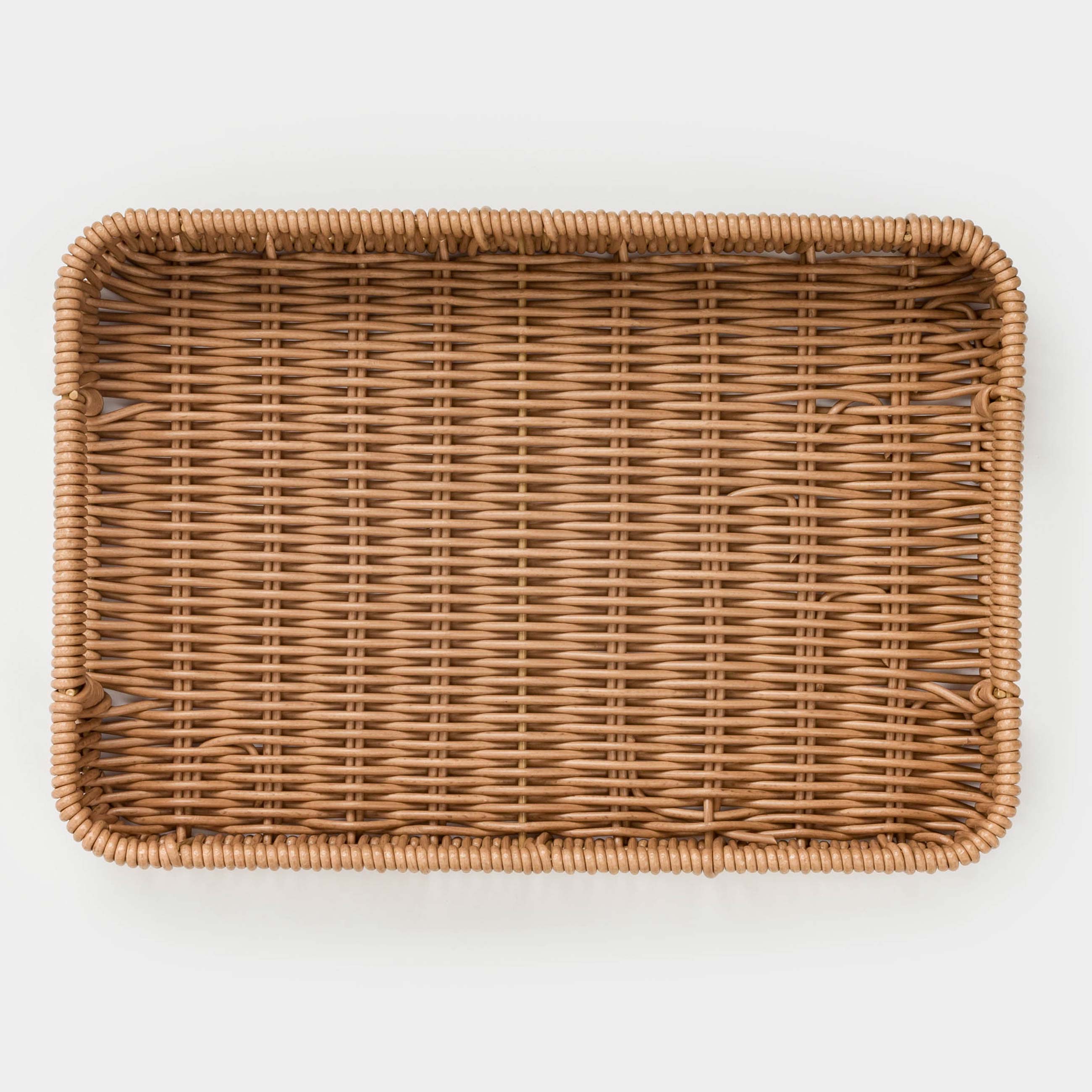 Tray, 30x20 cm, braided, rattan, rectangular, beige, Twig, image-4