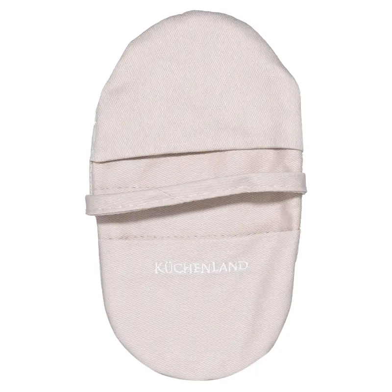 Potholder, 18x10 cm, double, cotton/silicone, beige, Bakery, image-0