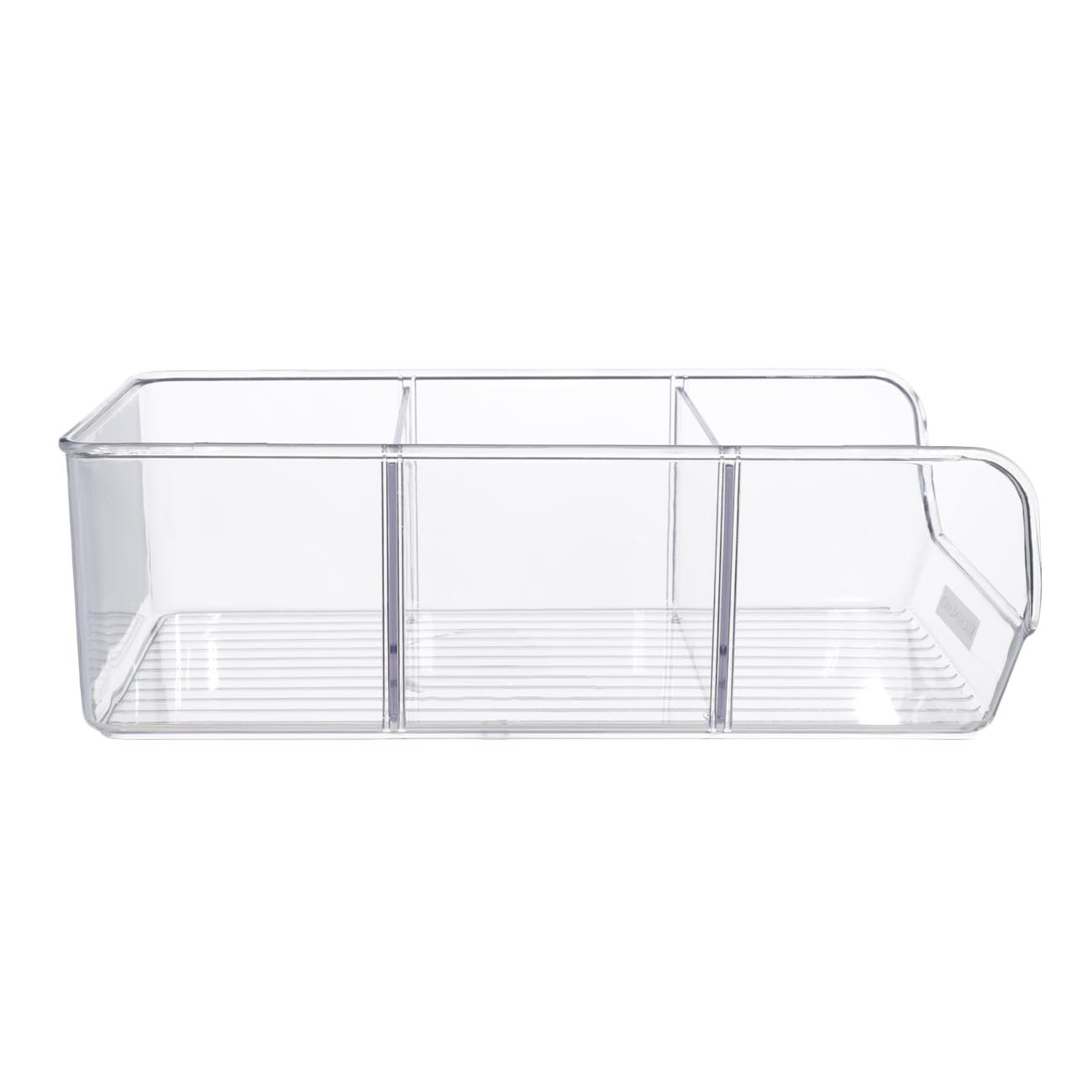 Refrigerator organizer box, 27x14 cm, 3 units, plastic, Basic